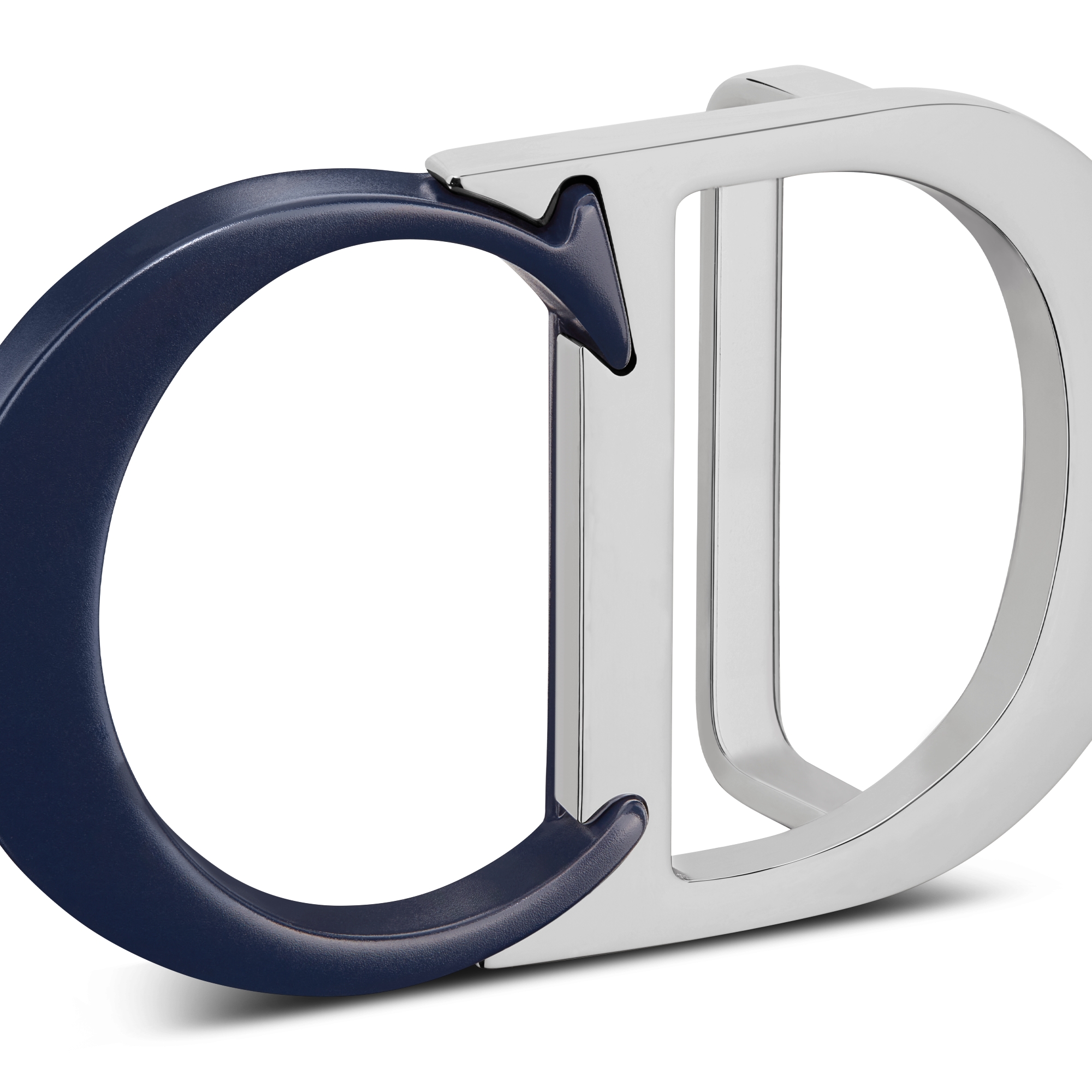 CD Icon 腰带扣 35 毫米海军蓝色哑光涂漆和金属覆层铜合金 E09