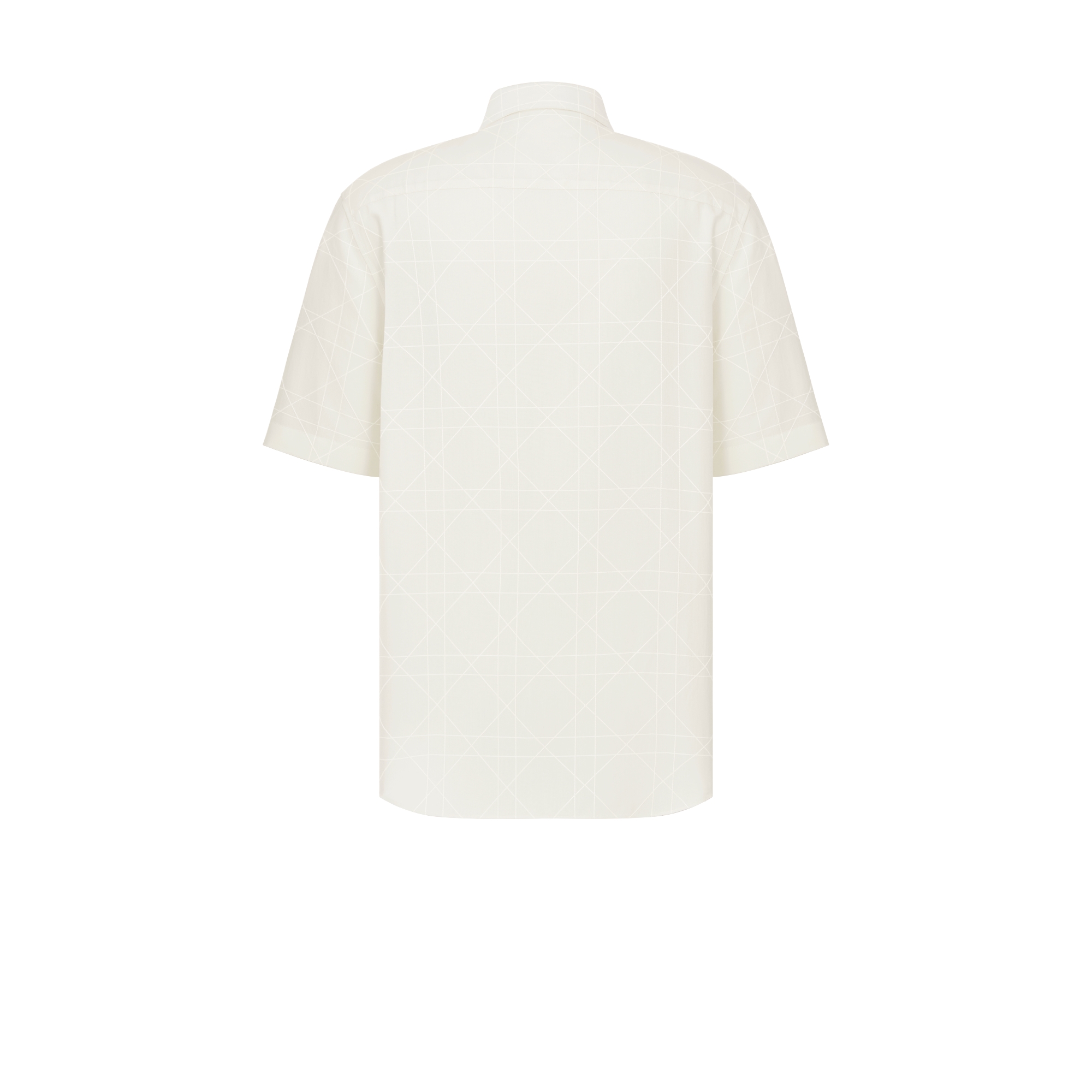 Dior Icons 短袖衬衫 白色桑蚕丝混纺面料 E08