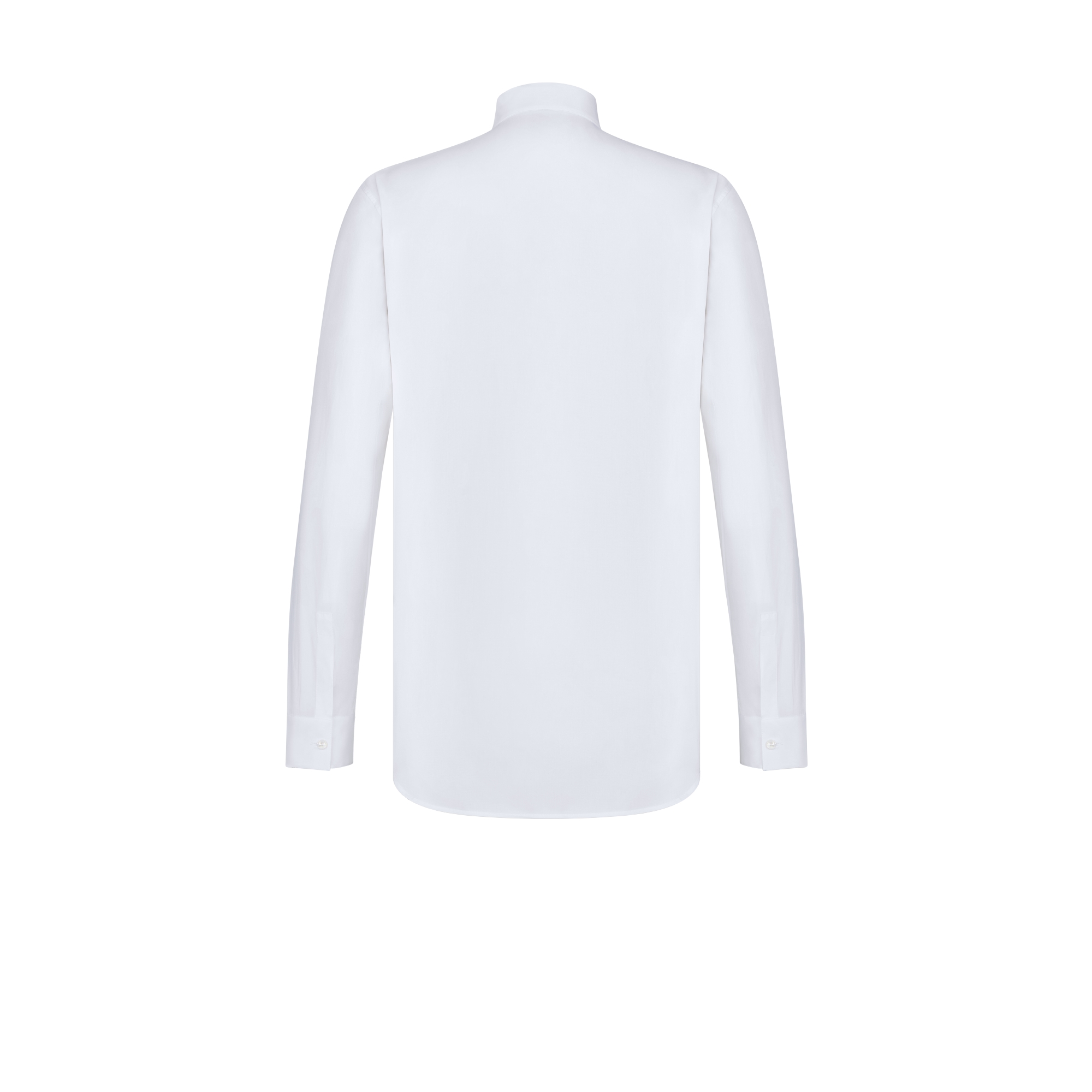 衬衫 白色棉府绸 Christian Dior Paris 标签 E08