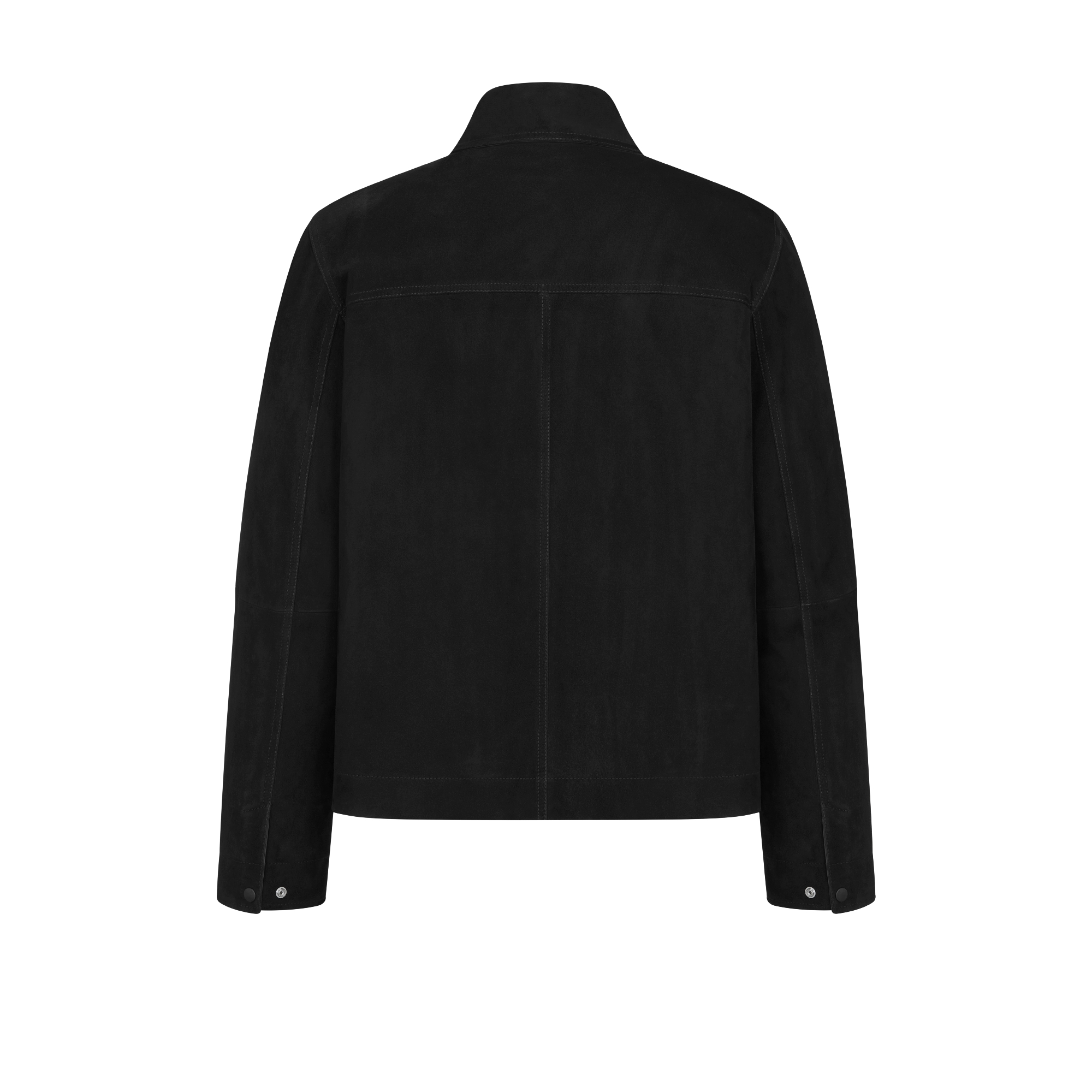 外套 黑色绒面羊皮革 E08