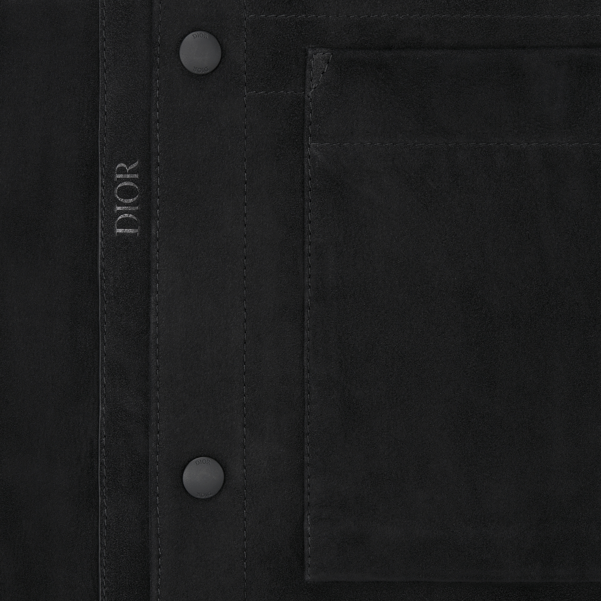 外套 黑色绒面羊皮革 E09