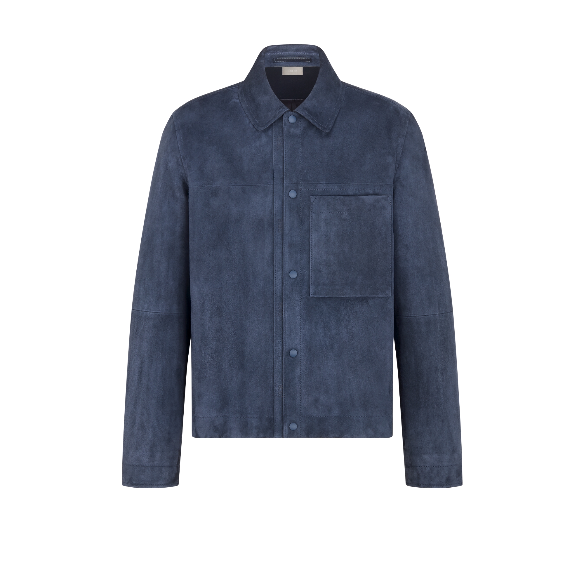 短夹克 海军蓝色羊皮革 E01