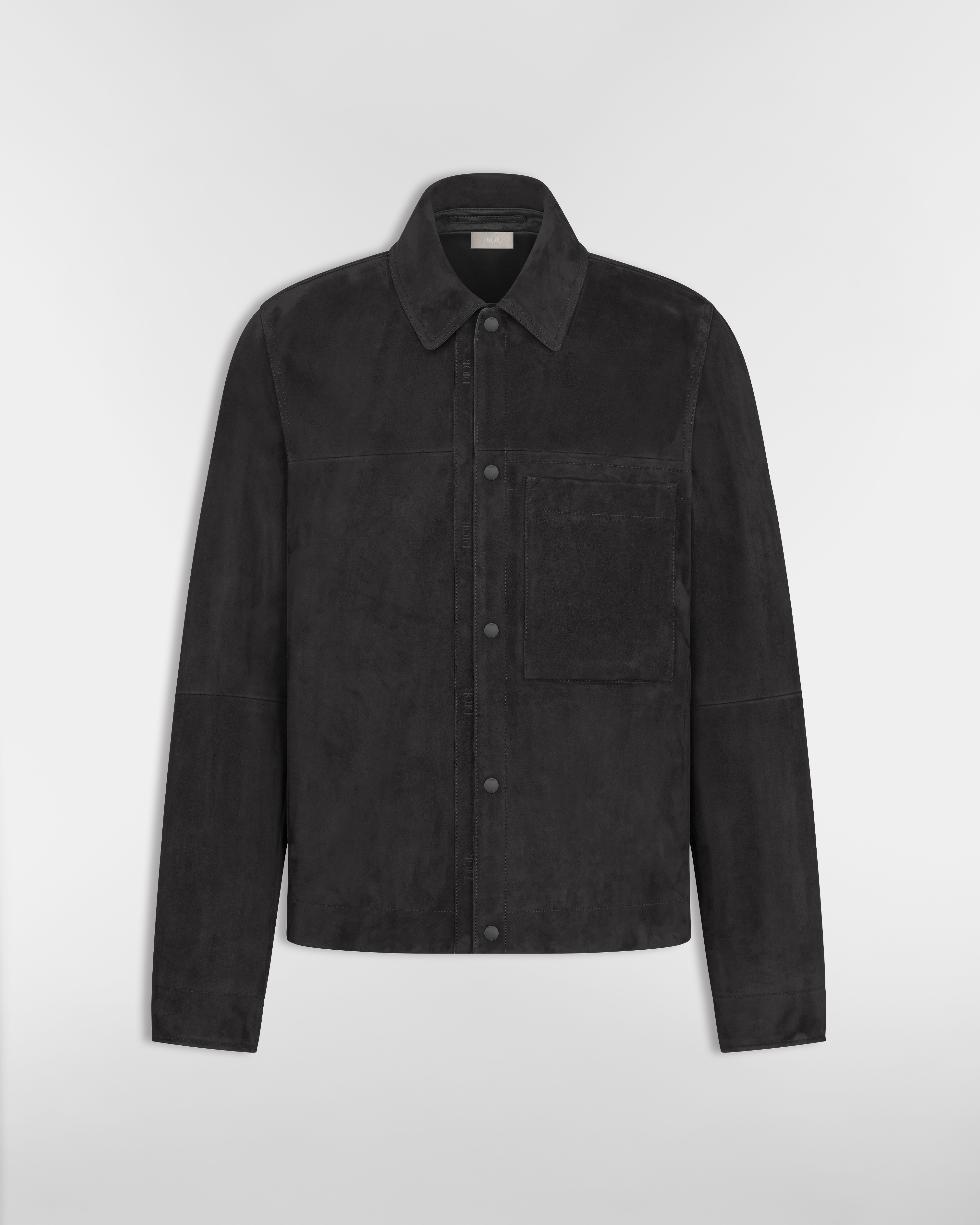 短夹克 黑色羊皮革 E01