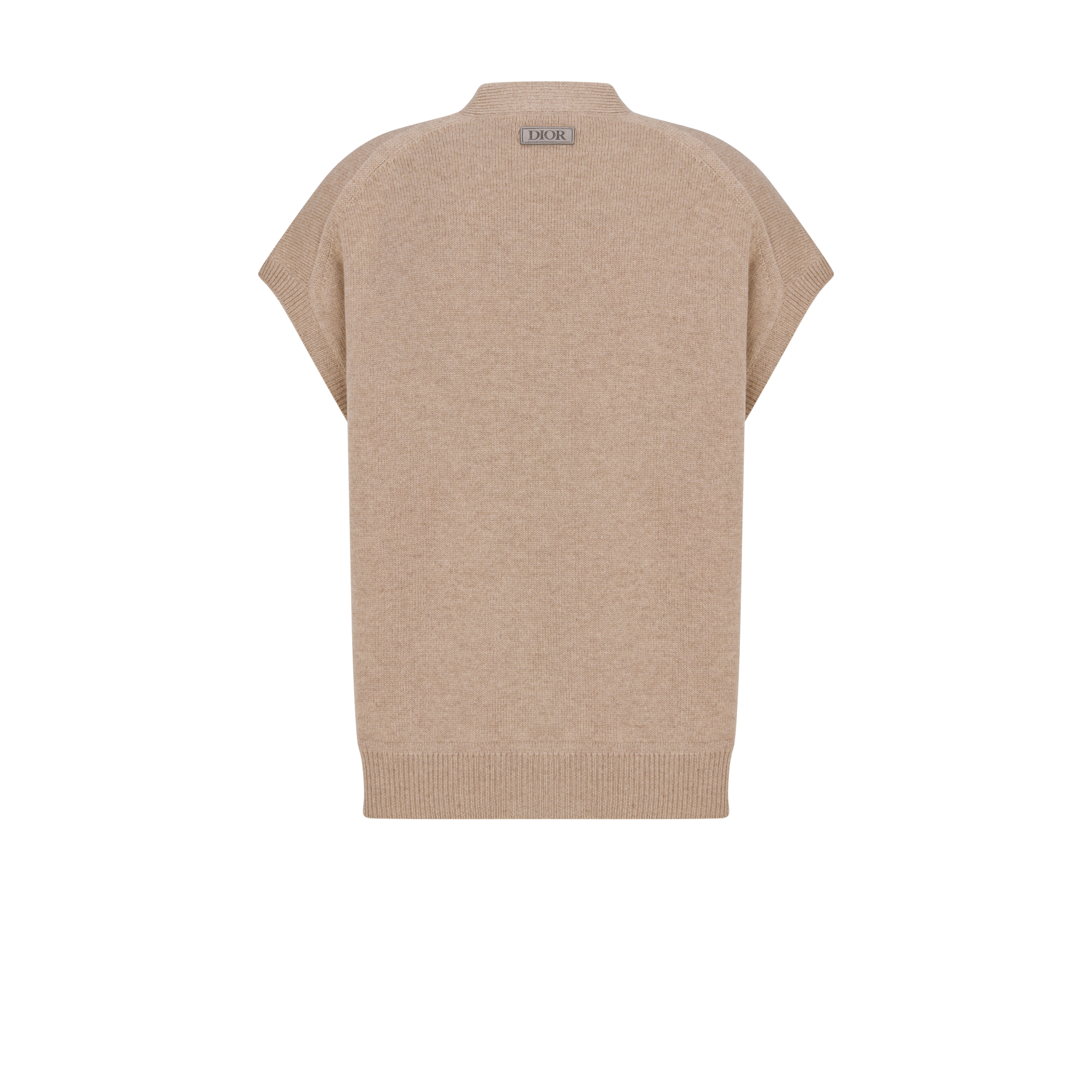 Dior Icons 针织衫背心 米色山羊绒平纹针织面料 E08