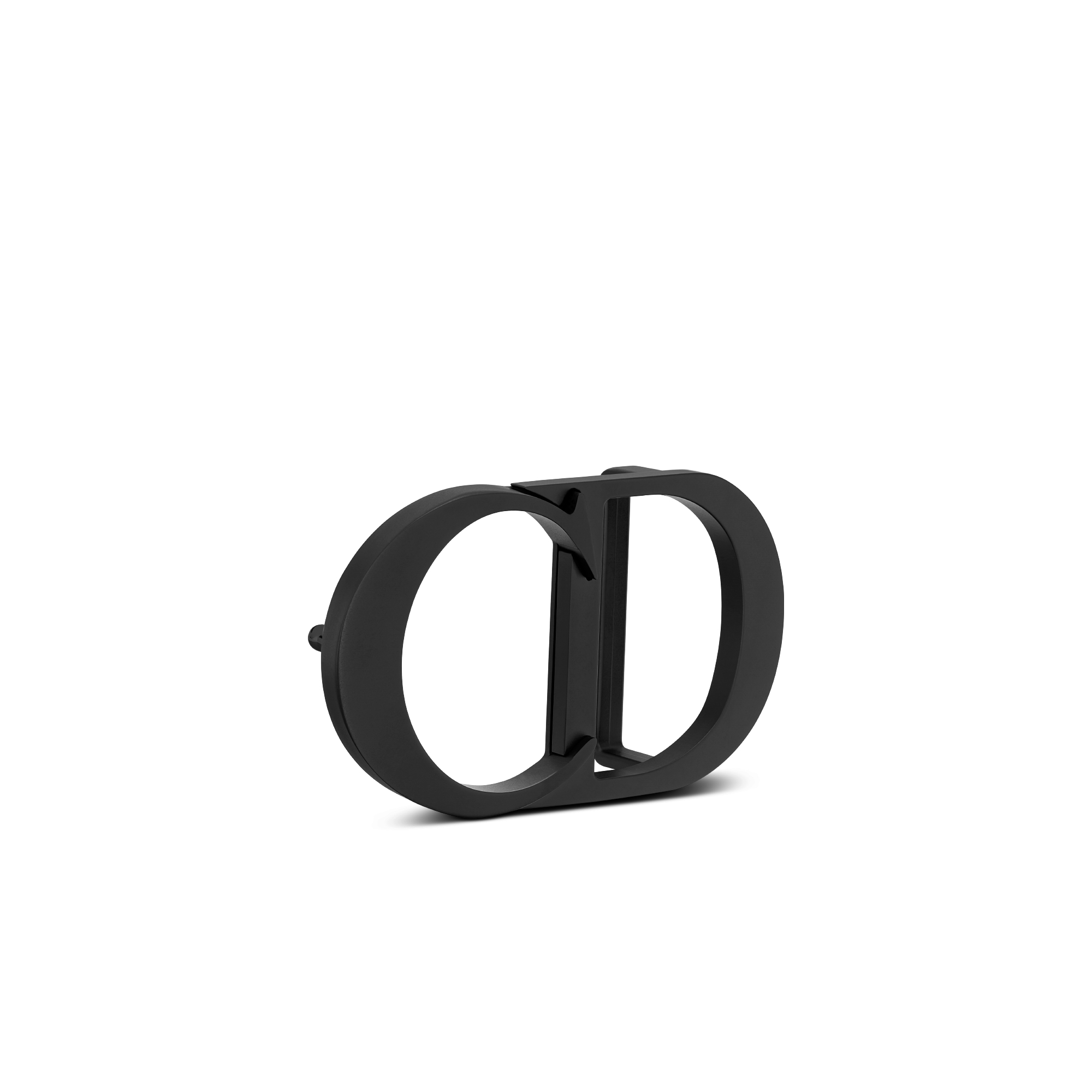 CD Icon 腰带扣 35 毫米黑色哑光涂漆饰面黄铜 E03