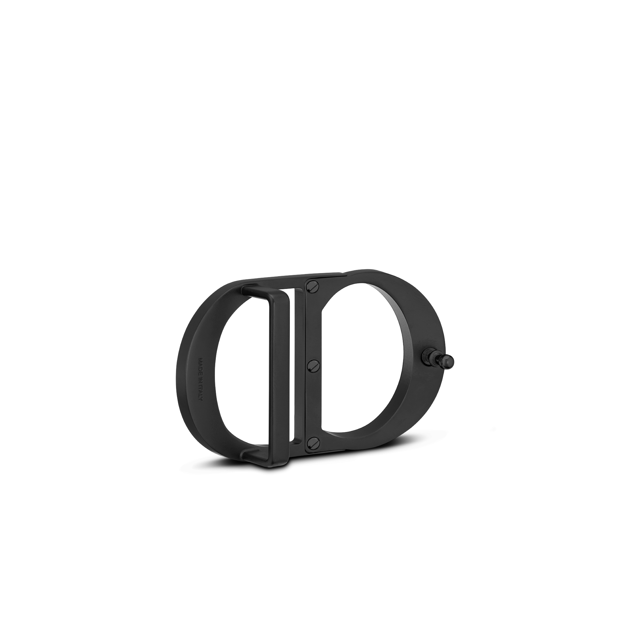 CD Icon 腰带扣 35 毫米黑色哑光涂漆饰面黄铜 E05