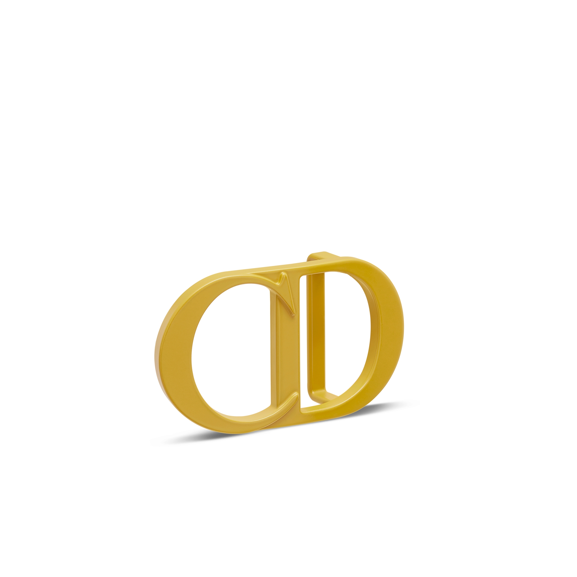 CD Icon 腰带扣 35 毫米黄色哑光涂漆饰面黄铜 E03