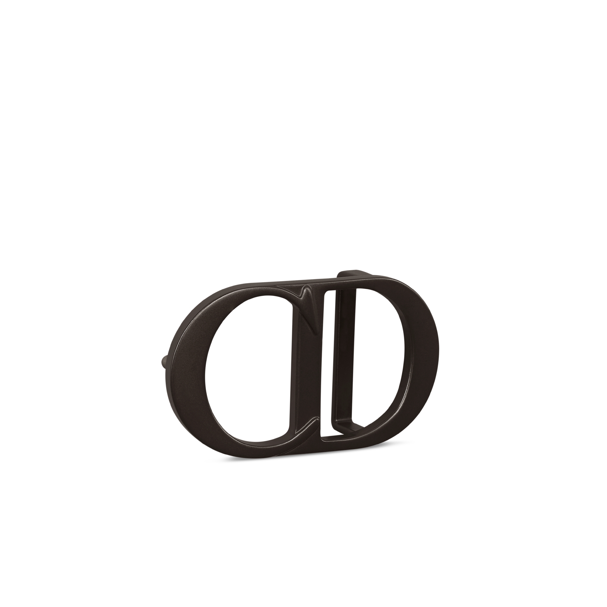 CD Icon 腰带扣 35 毫米棕色哑光涂漆饰面铜合金 E03