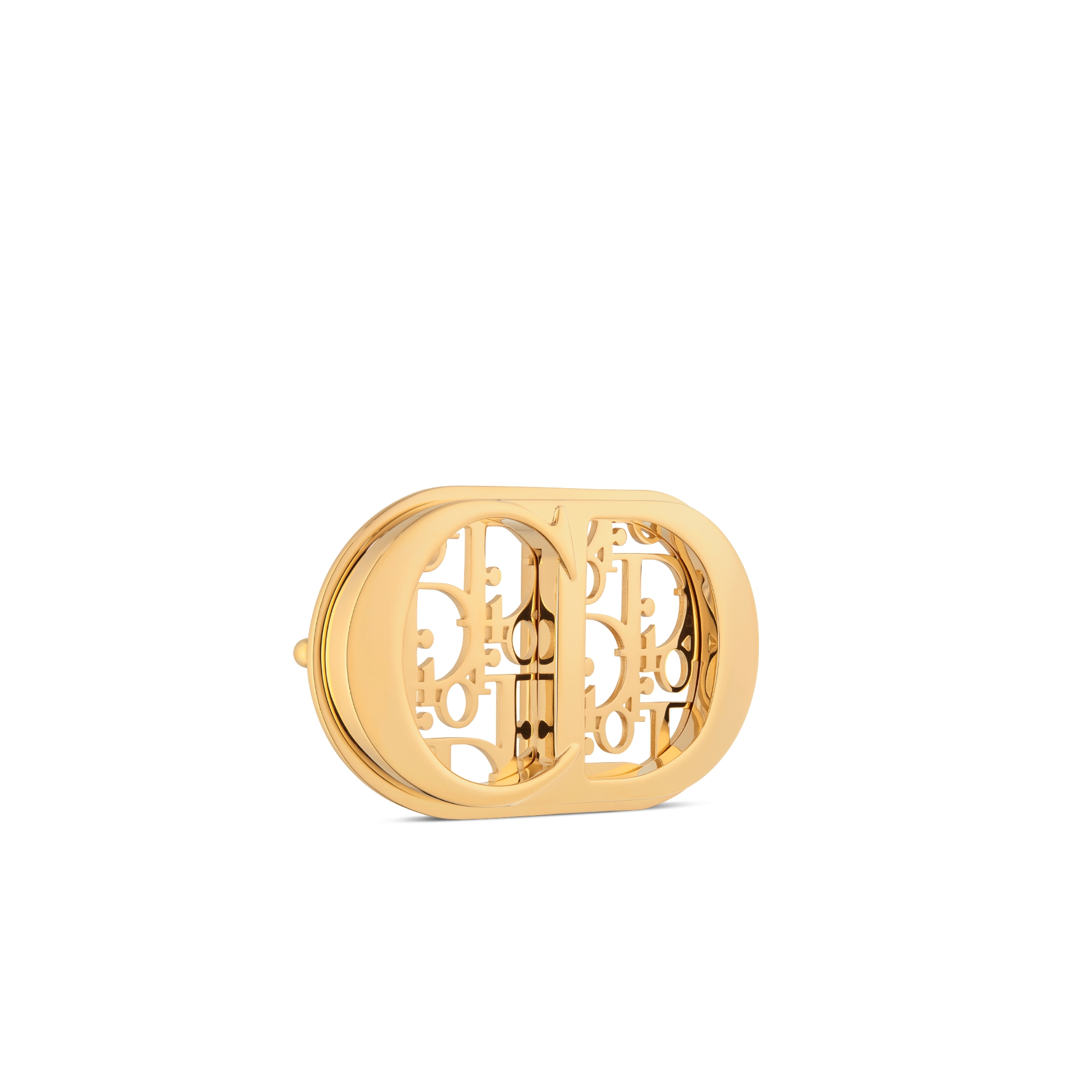 CD Icon 腰带扣 35 毫米金色饰面铜合金 Oblique Cosmo 图案 E03