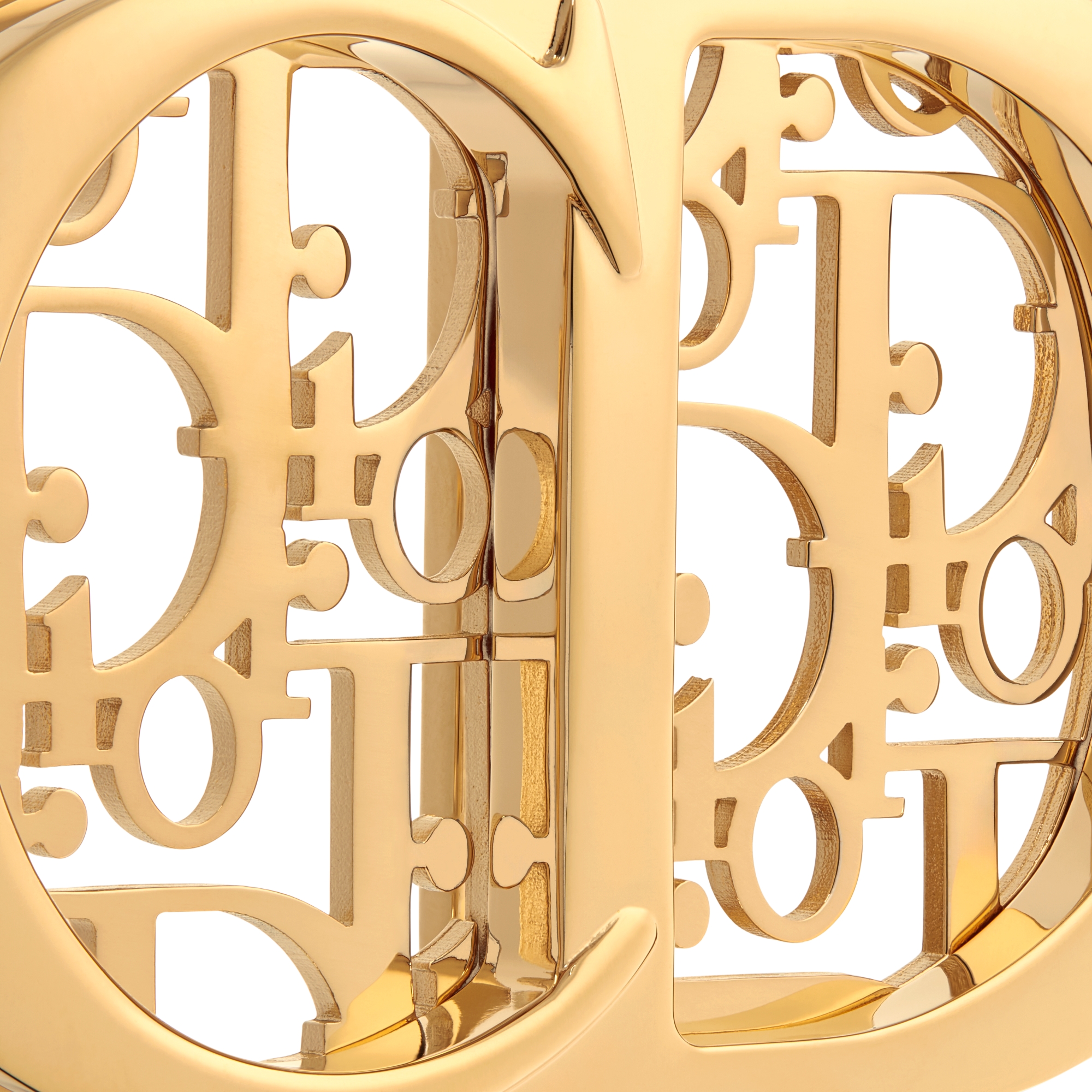 CD Icon 腰带扣 35 毫米金色饰面铜合金 Oblique Cosmo 图案 E09