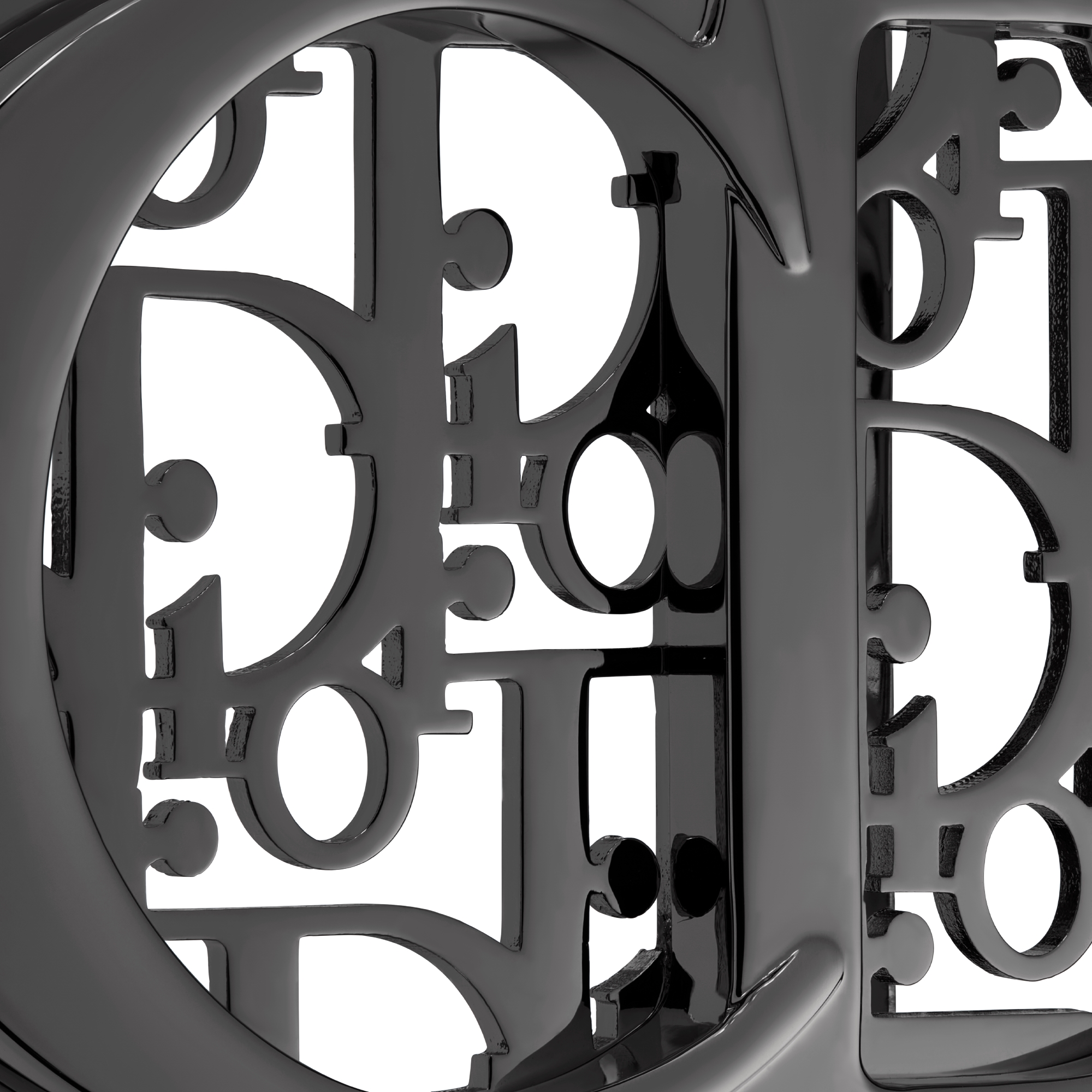 CD Icon 腰带扣 35 毫米金属覆层铜合金 Oblique Cosmo 图案 E09