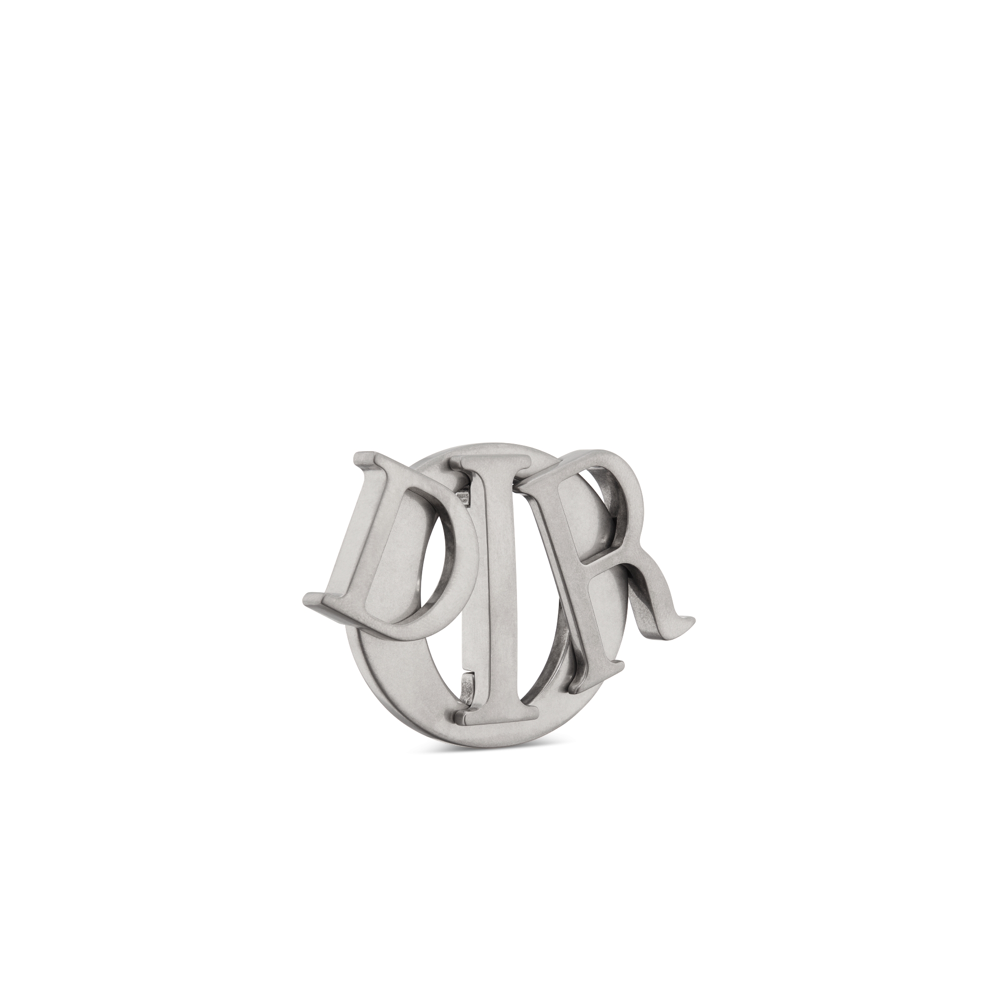 Dior Charm 腰带扣 35 毫米复古银色饰面黄铜 E03