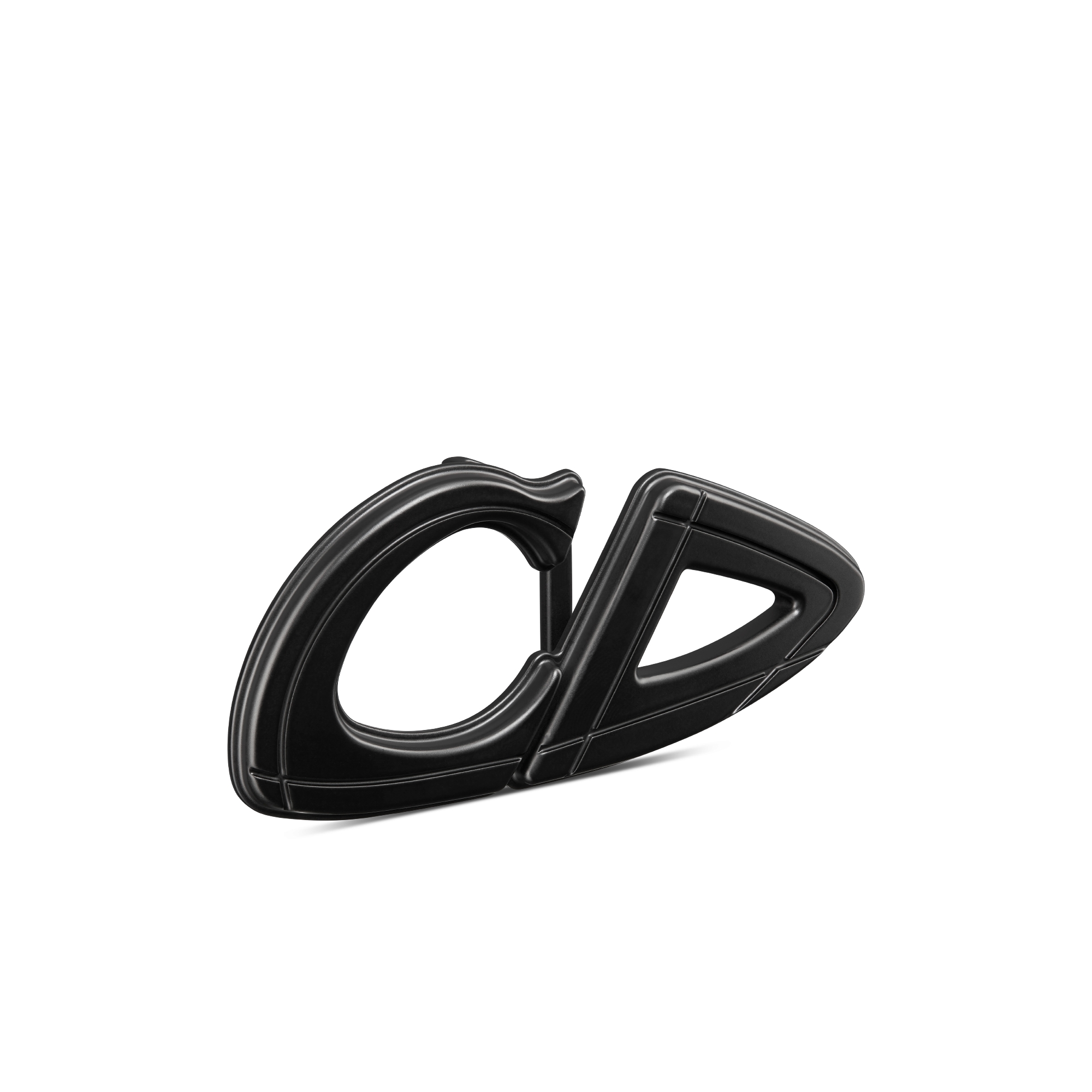 CD30 腰带扣 35 毫米黑色哑光涂漆饰面铜合金 E03