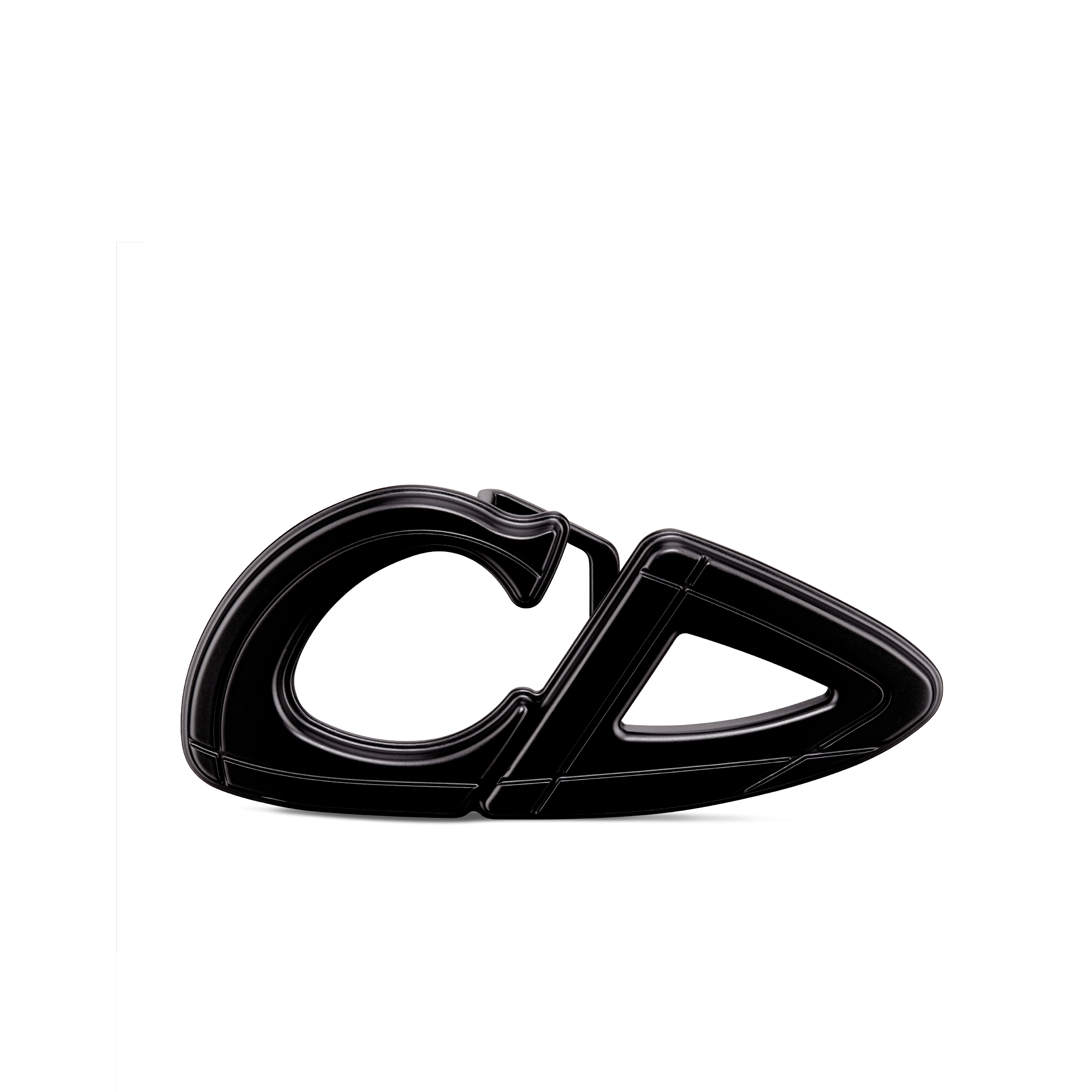 CD30 腰带扣 35 毫米黑色哑光涂漆饰面铜合金 E06