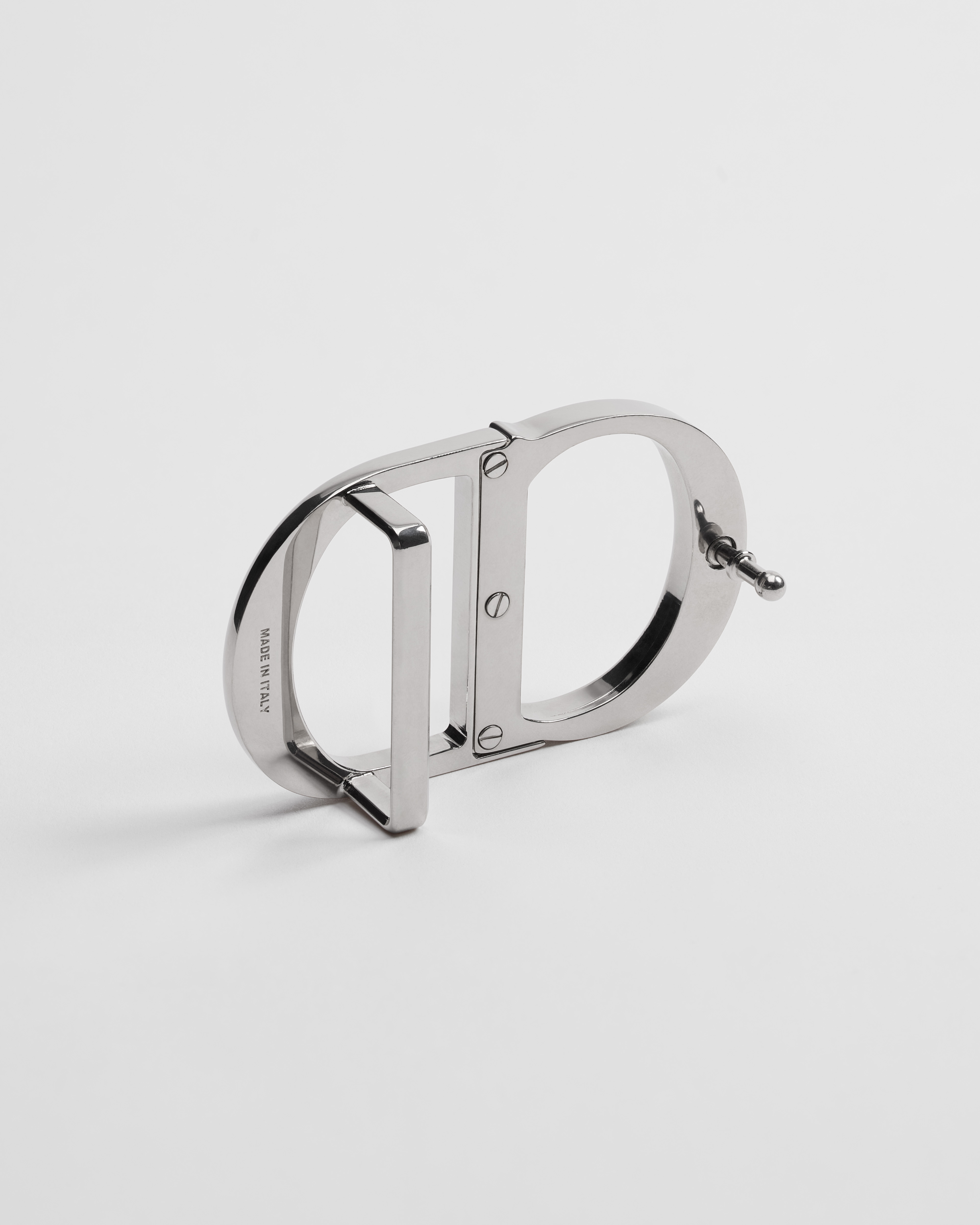 CD Icon 腰带扣 35 毫米复古银色饰面铜合金 E05