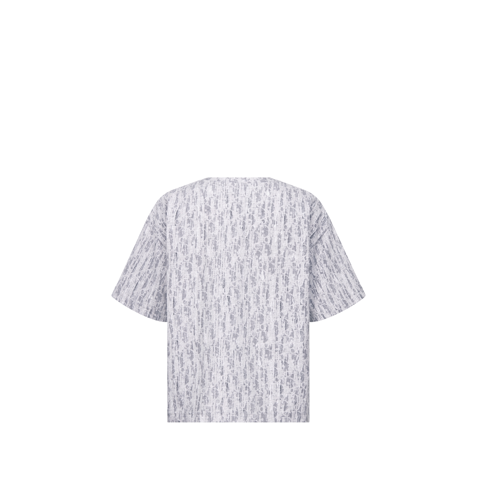 儿童 T 恤 灰色棉质平纹针织面料 Oblique 印花迷彩效果 E08