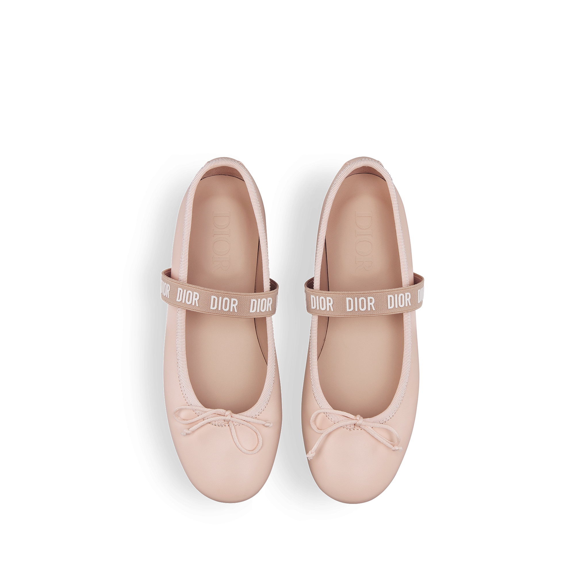 儿童芭蕾鞋 淡粉色牛皮革 E06