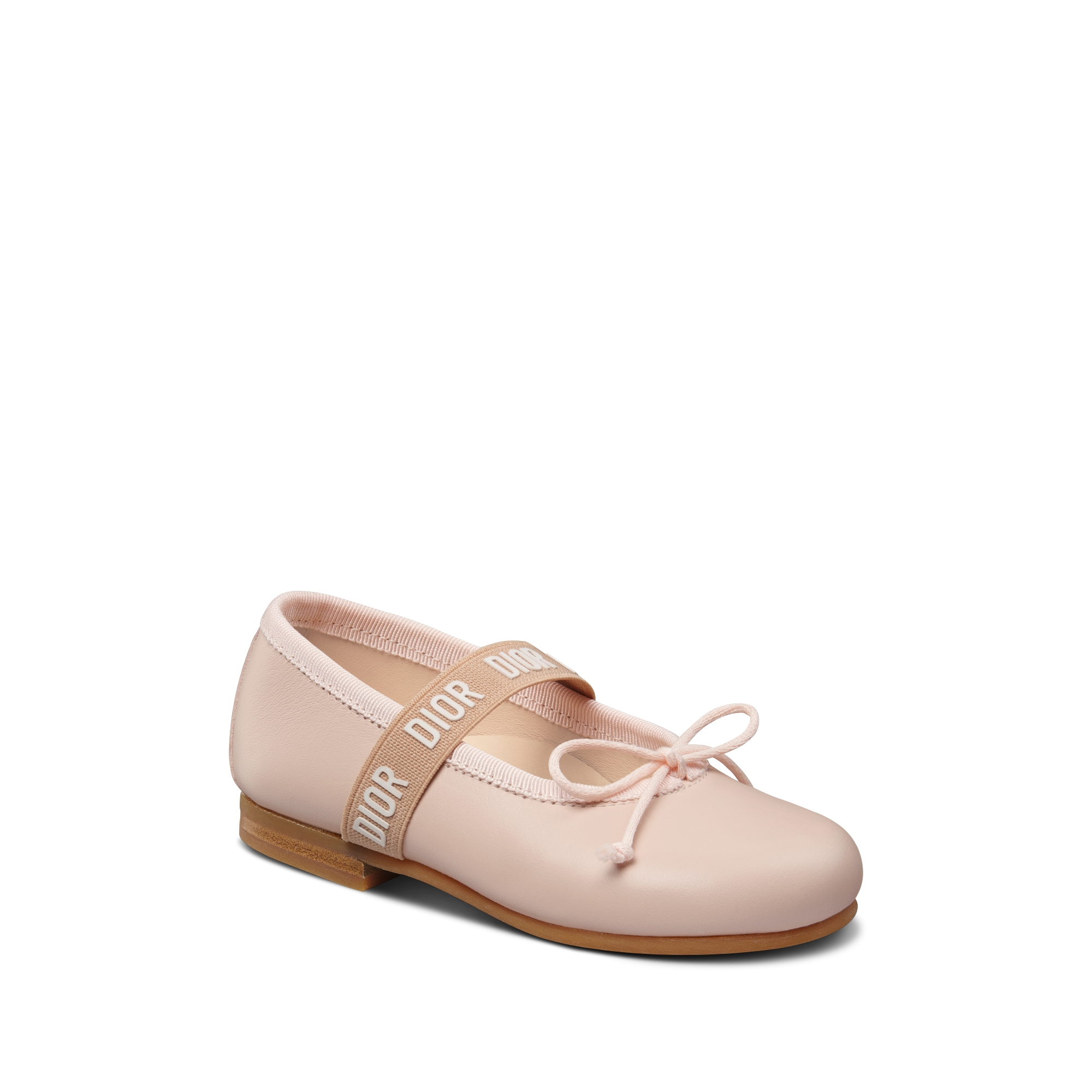 婴幼儿芭蕾鞋 淡粉色牛皮革 E03