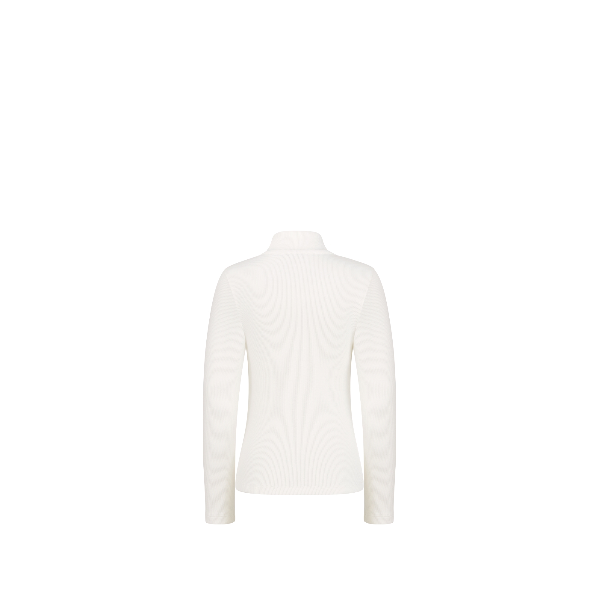 儿童长袖 T 恤  象牙色罗纹棉质平纹针织面料 E08