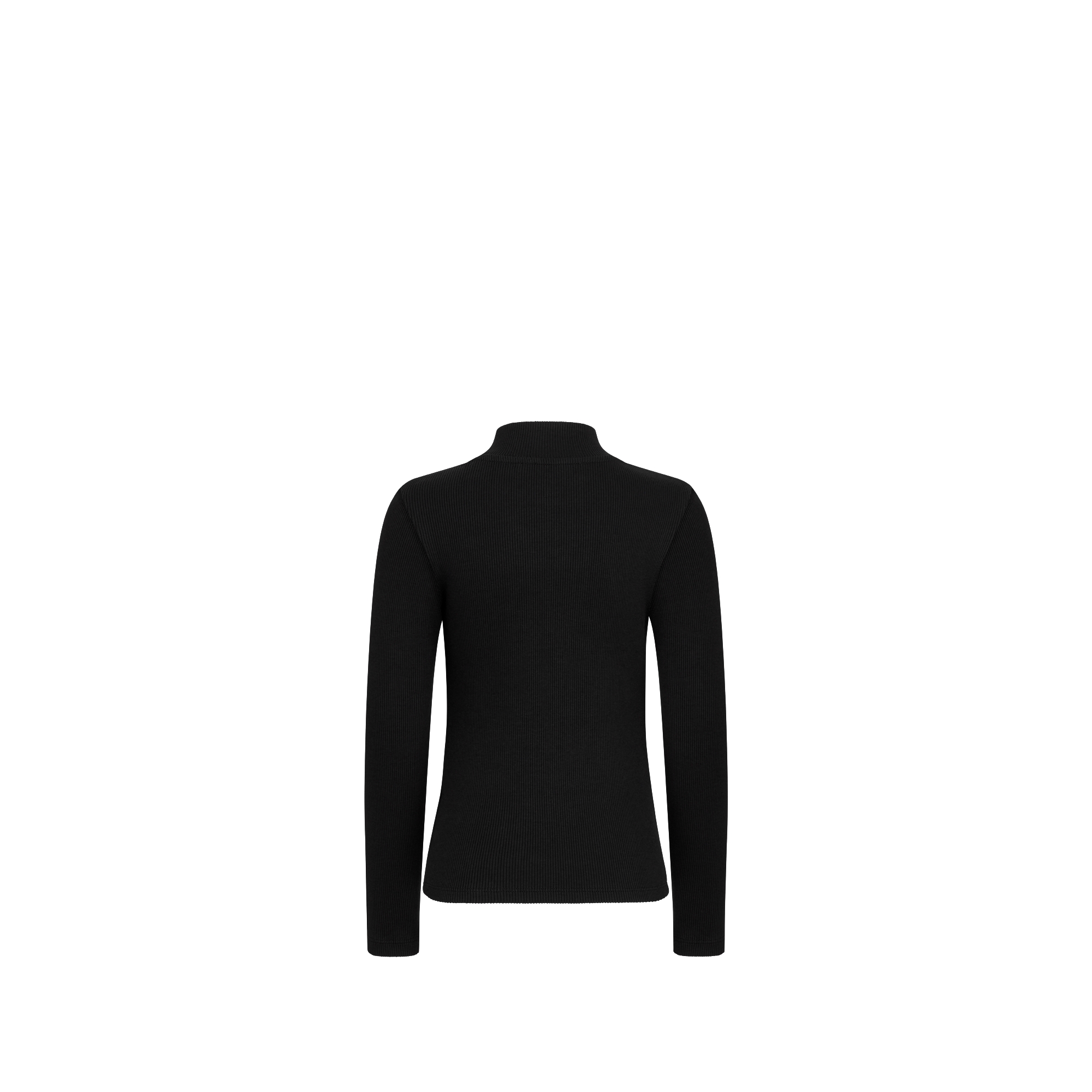 儿童长袖 T 恤  黑色罗纹棉质平纹针织面料 E08