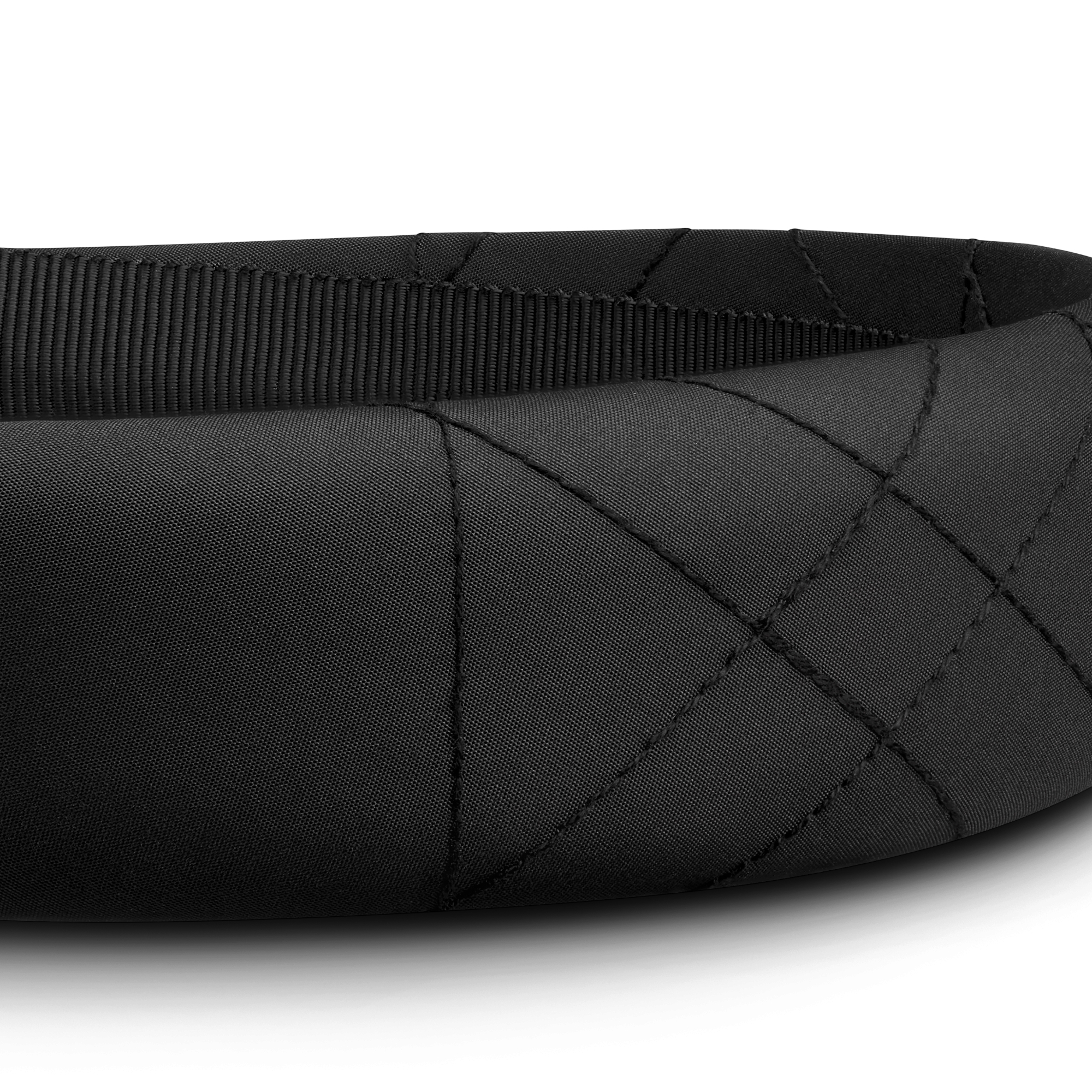 儿童发带 黑色科技面料绗缝效果超大藤格纹 E09