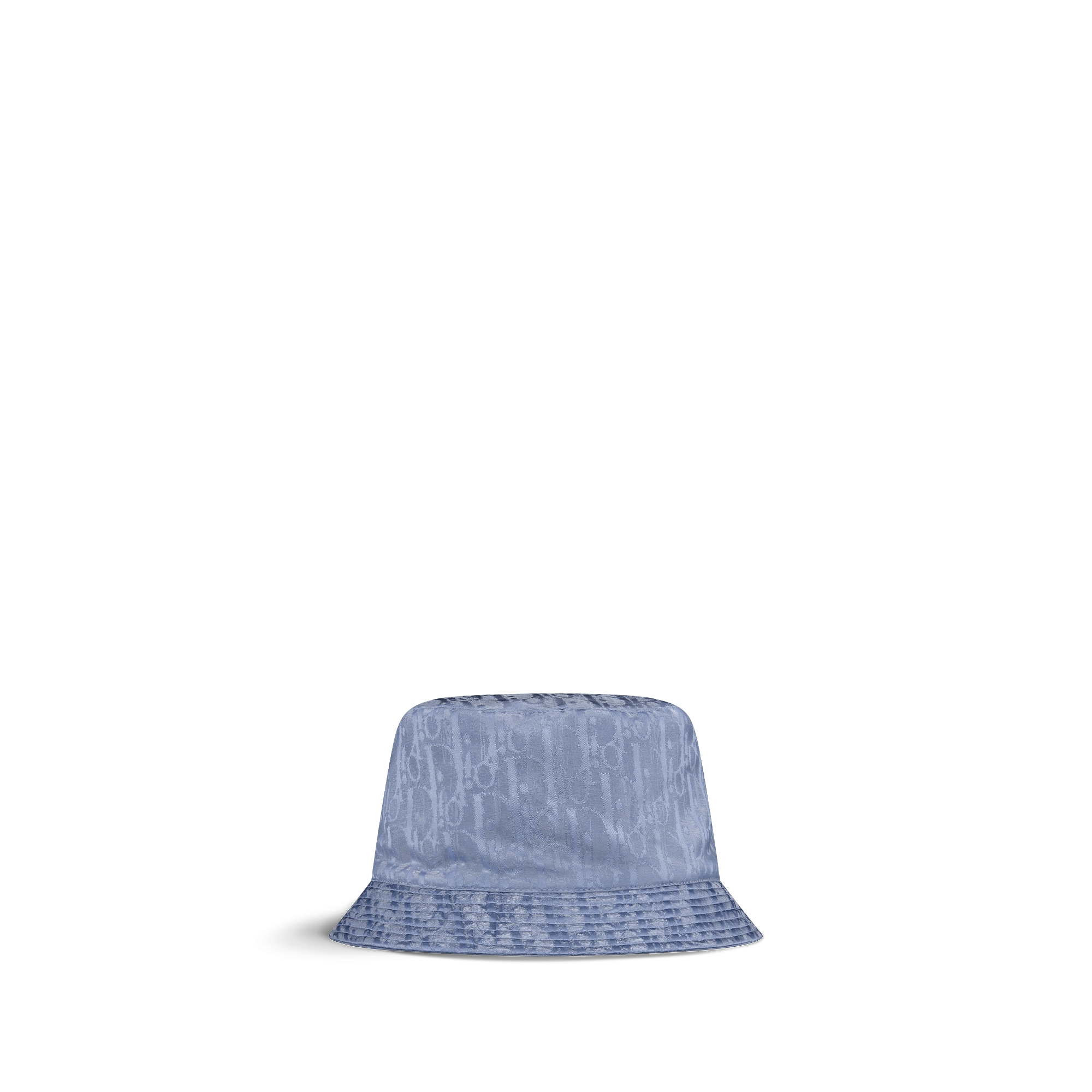 儿童桶帽 灰蓝色防水科技提花面料 Oblique 印花缎面饰面 E01