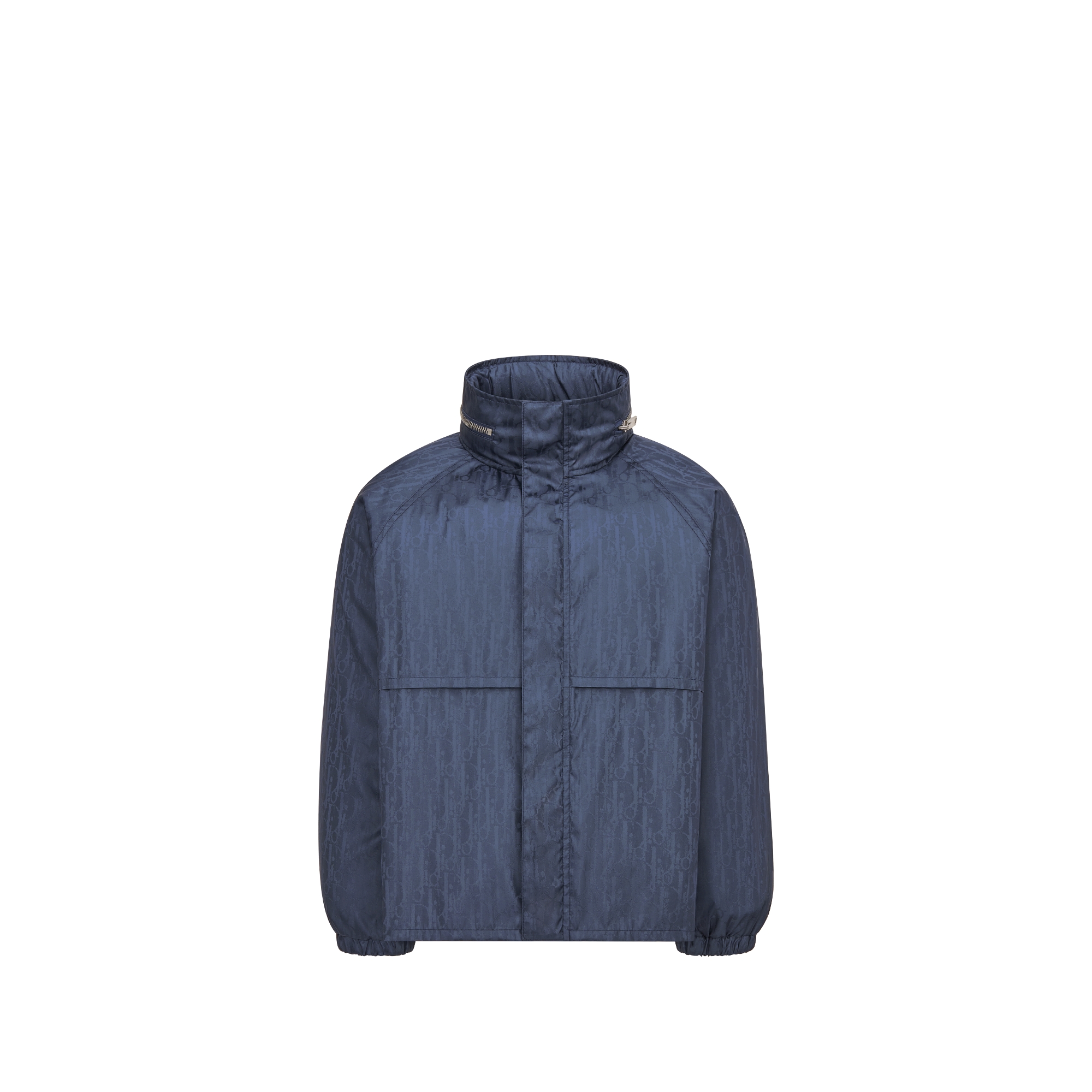 儿童连帽防风夹克 海军蓝色防水效果提花科技面料 Oblique 印花 E01