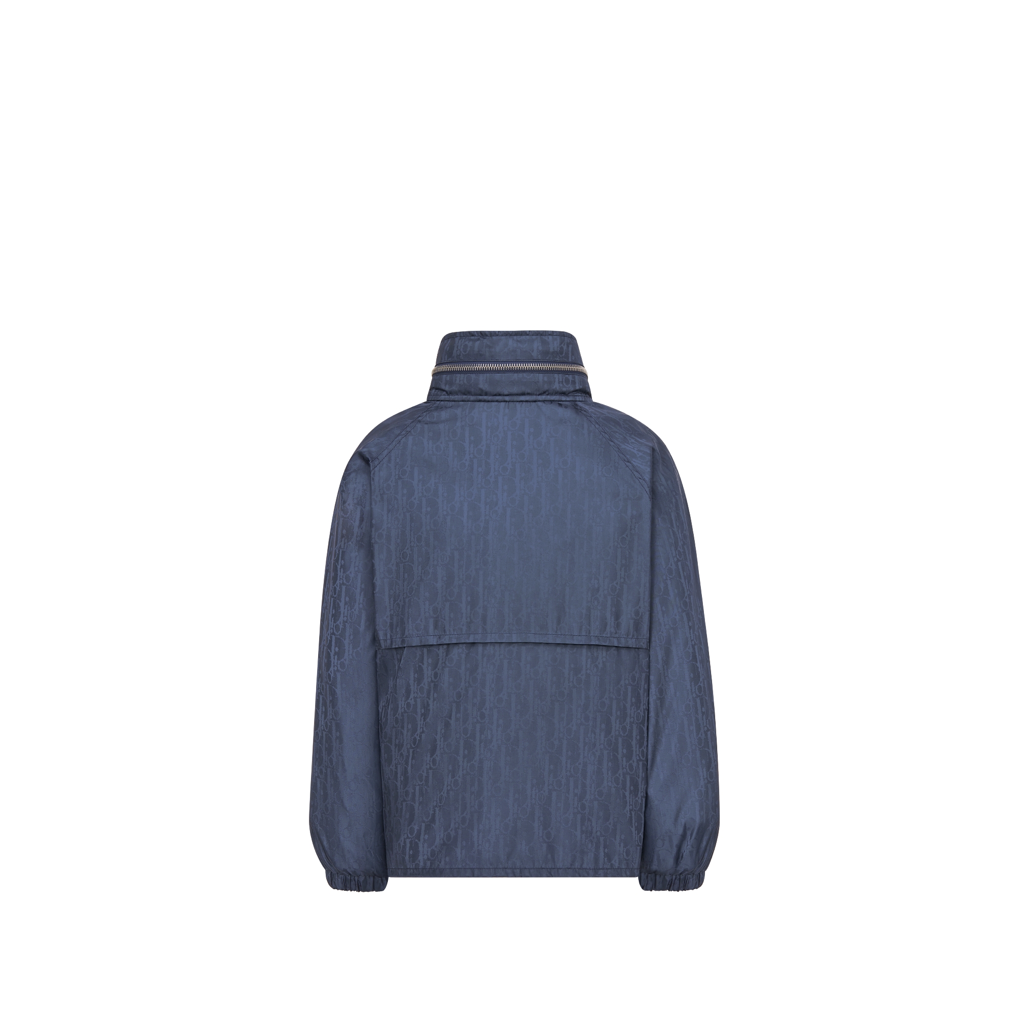 儿童连帽防风夹克 海军蓝色防水效果提花科技面料 Oblique 印花 E08