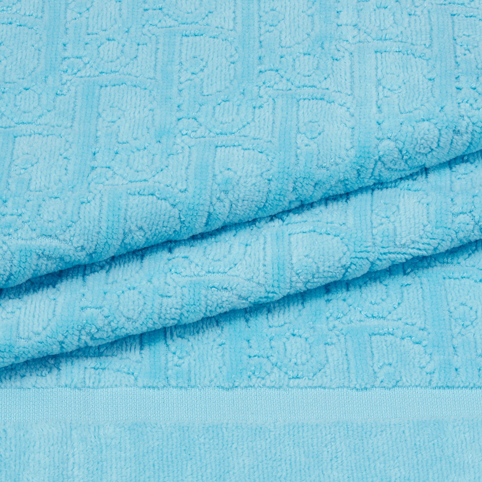 儿童沙滩浴巾 蓝色棉质毛圈面料 Oblique 印花 E09