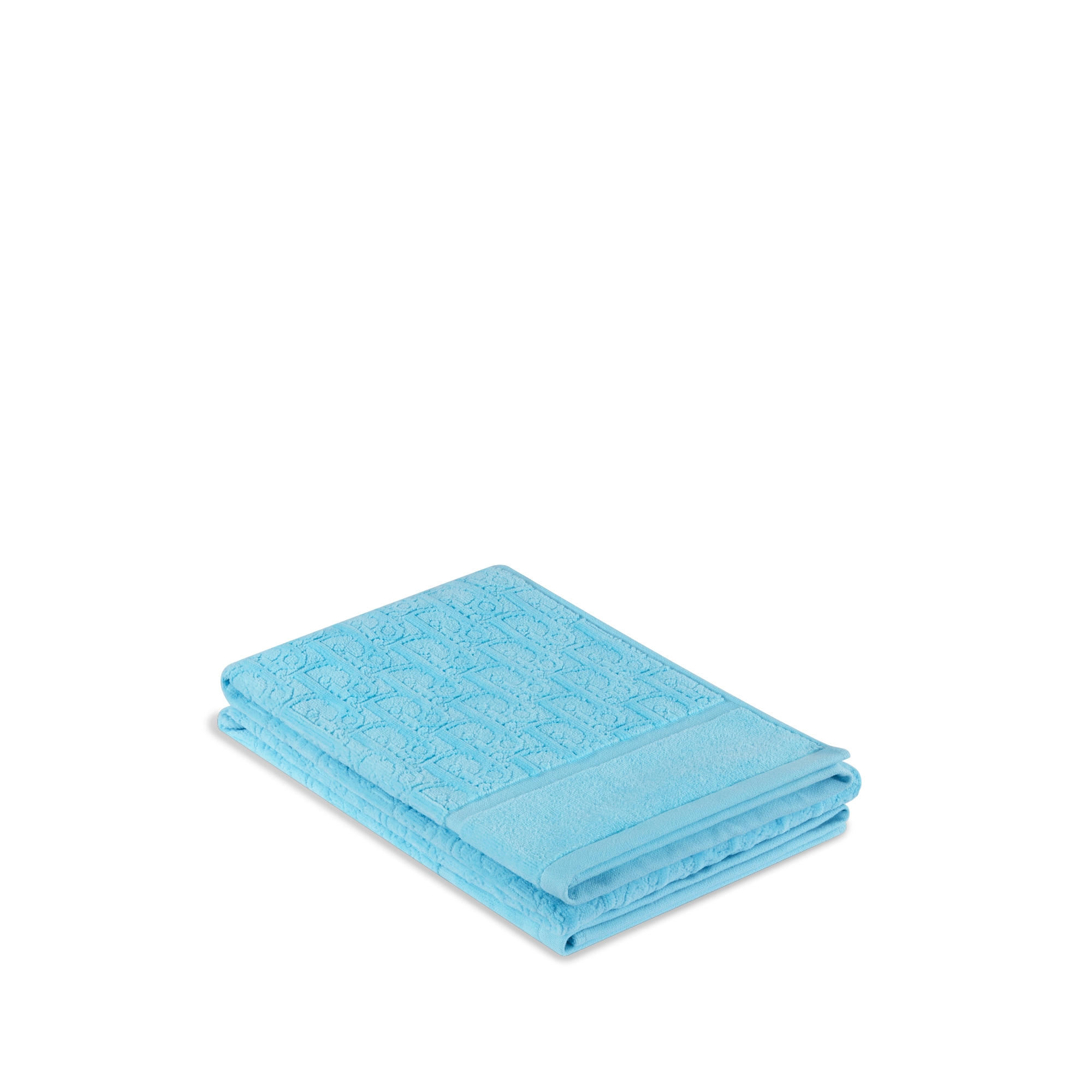 儿童沙滩浴巾 蓝色棉质毛圈面料 Oblique 印花 E10