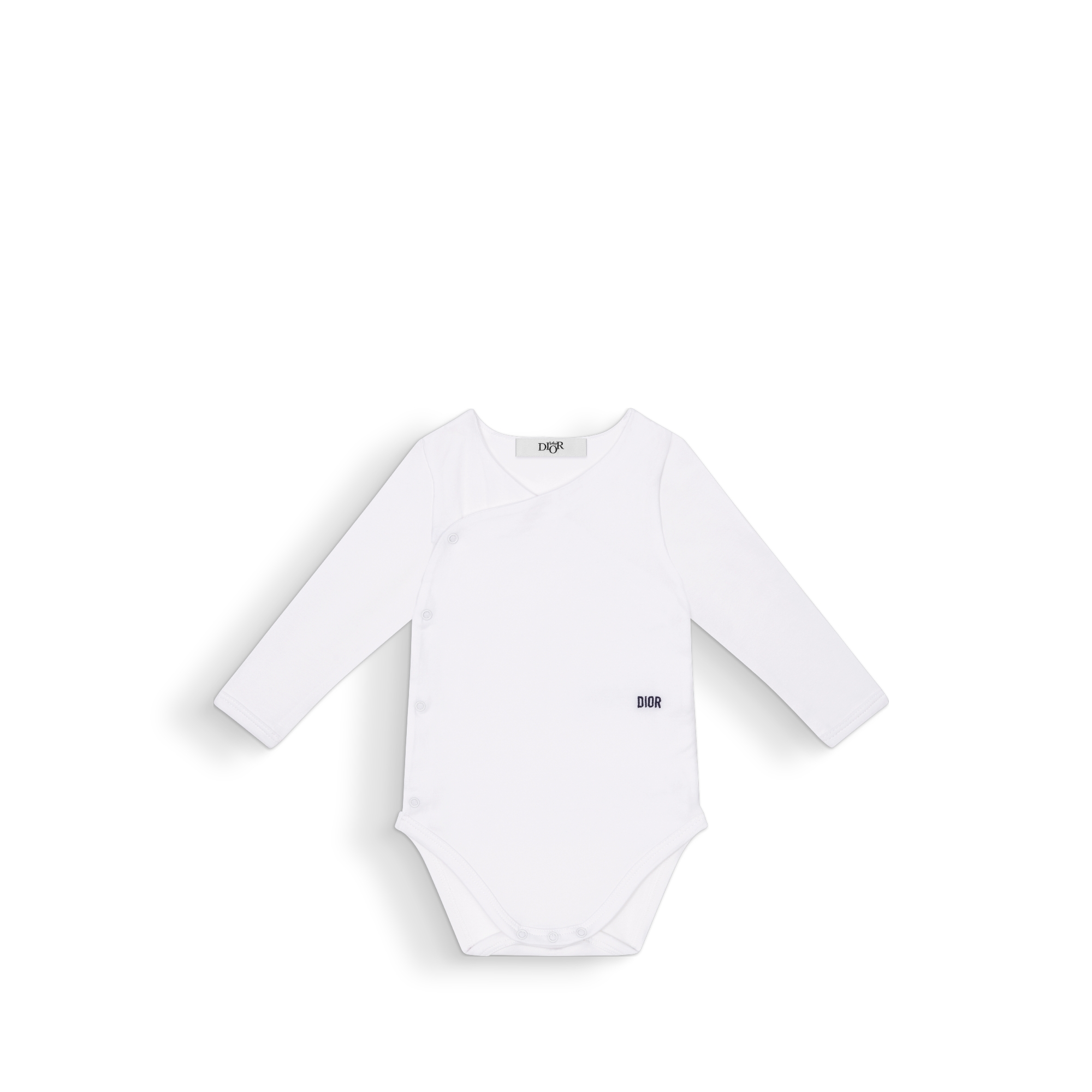 长袖连体衣两件套礼品套装 象牙色棉质混纺平纹针织面料浅绿色和蓝色三叶草和星星图案 E04