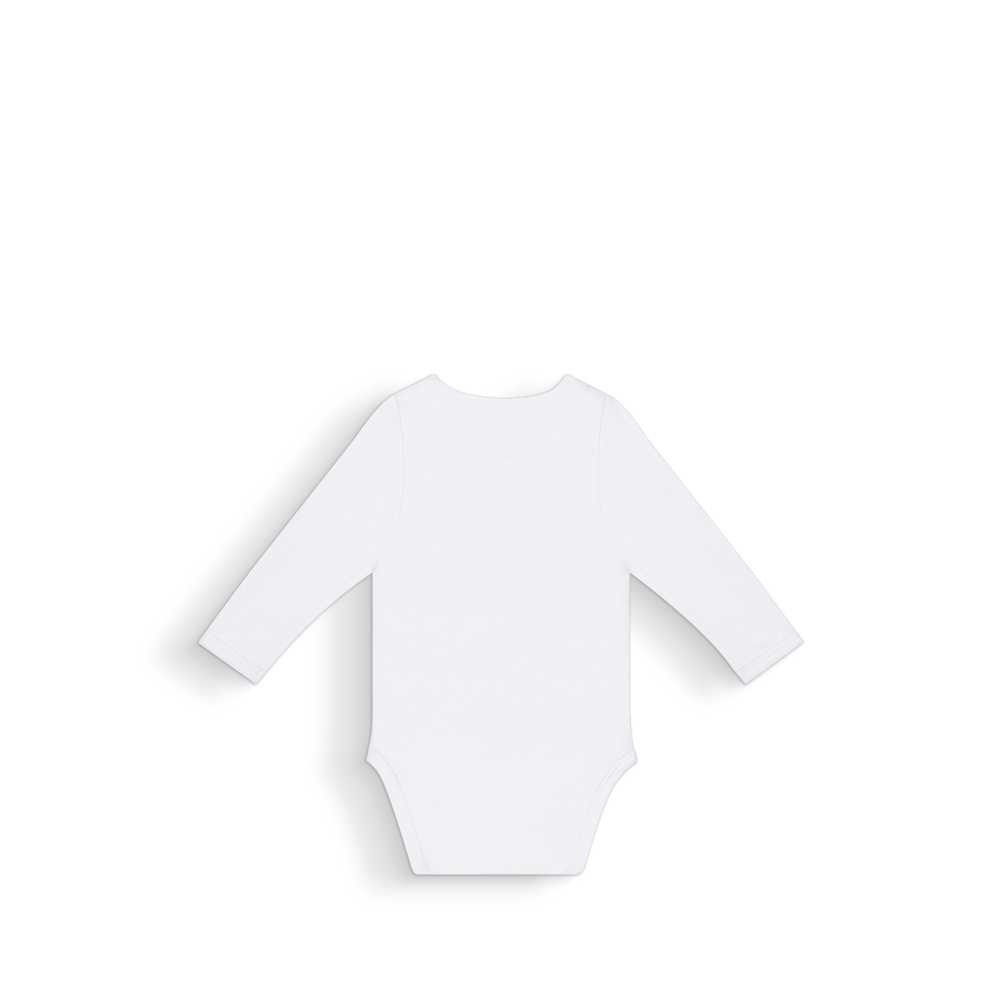 长袖连体衣两件套礼品套装 象牙色棉质混纺平纹针织面料浅绿色和蓝色三叶草和星星图案 E05