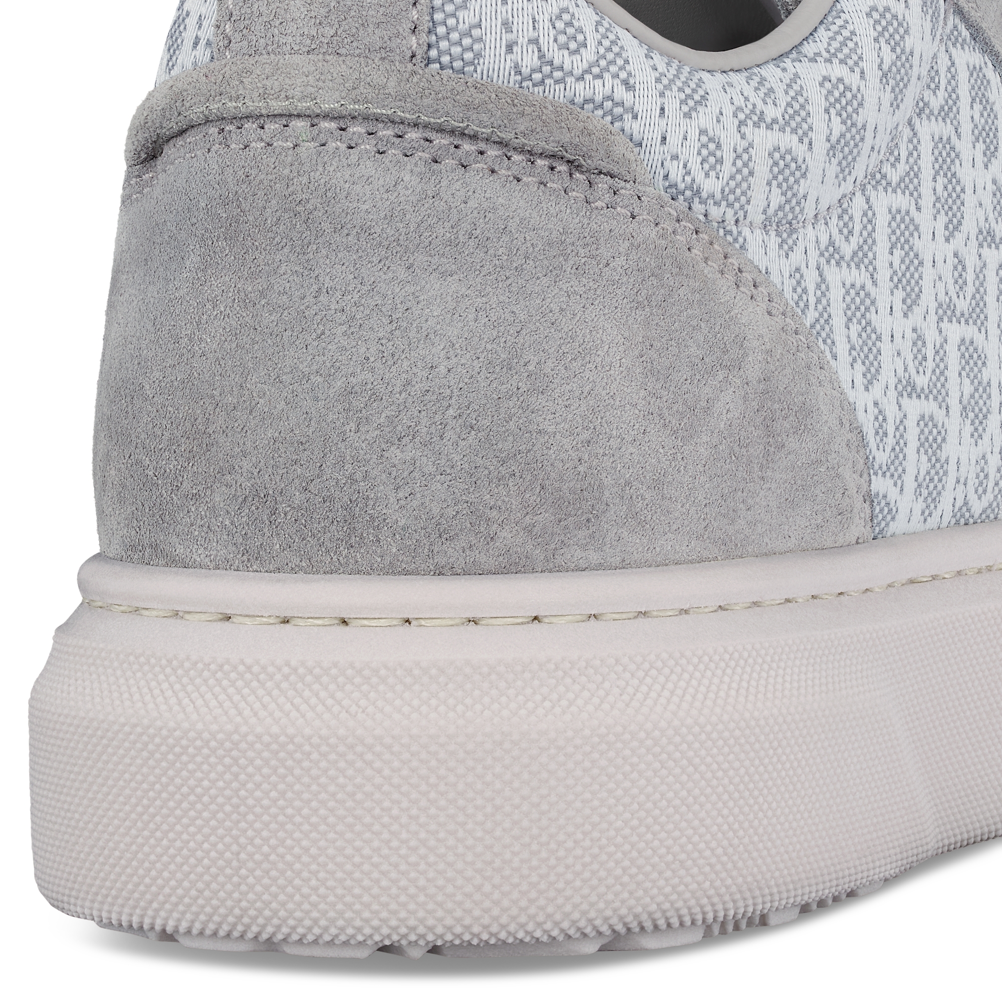 儿童 B33 Spin 低帮运动鞋 灰色 Oblique 印花面料和灰色绒面革 E09