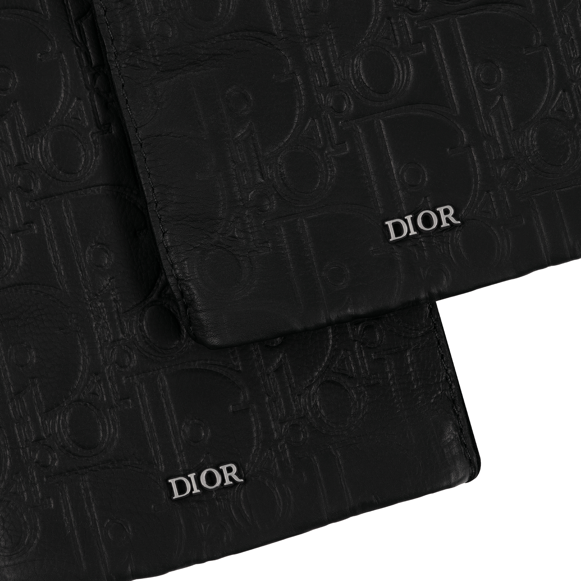 手套 黑色 Dior Gravity 印花效果皮革 E09