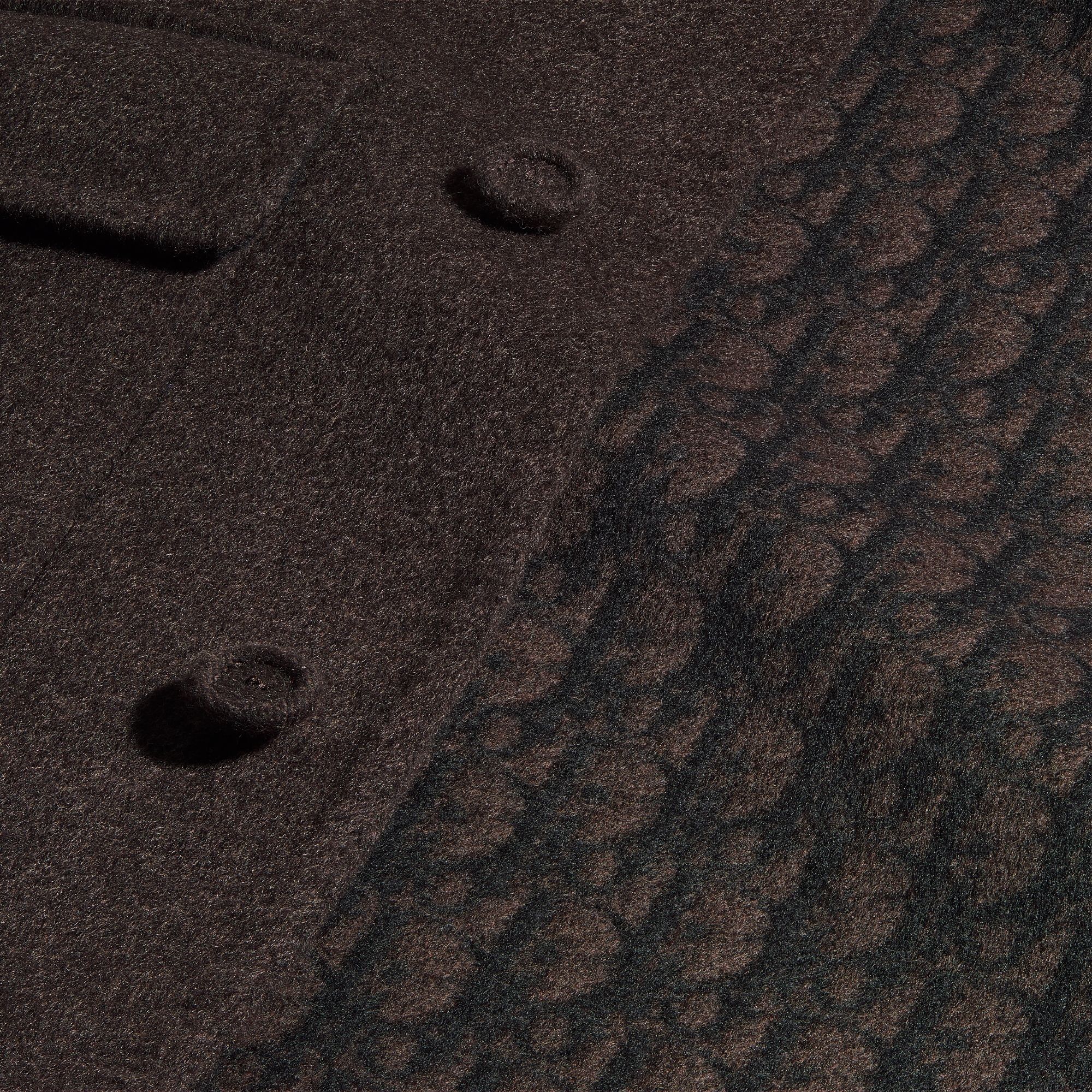 Dior Icons 单西 棕色双面绵羊毛和山羊绒混纺面料 E09