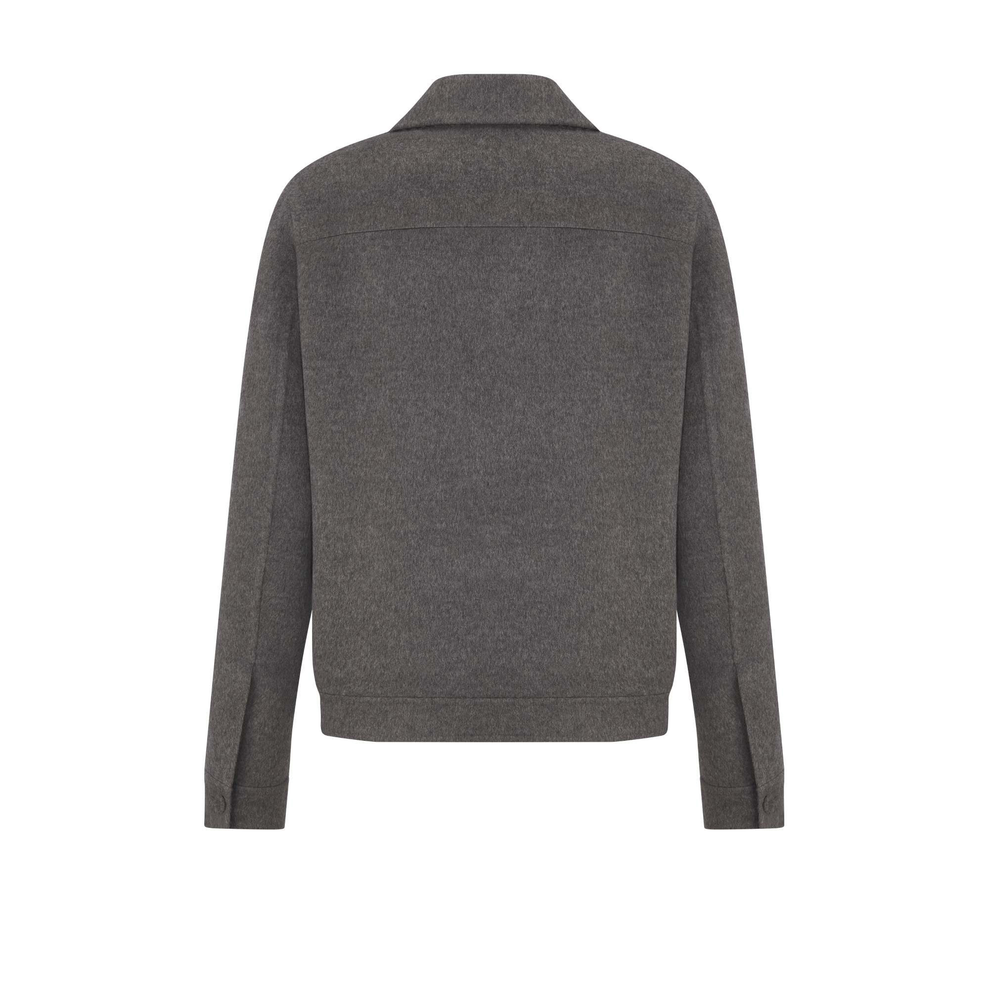 Dior Icons 单西 灰色双面绵羊毛和山羊绒混纺面料 E08