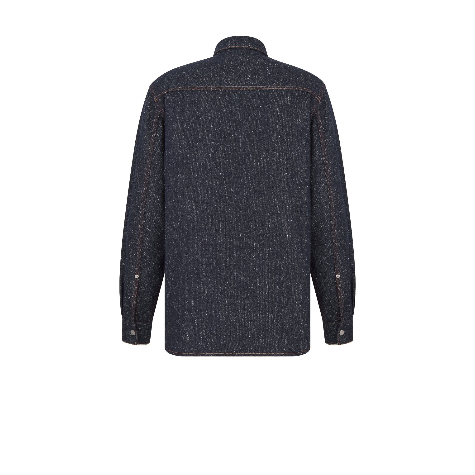 Dior Icons 外套衬衫 海军蓝色桑蚕丝斜纹面料 E08