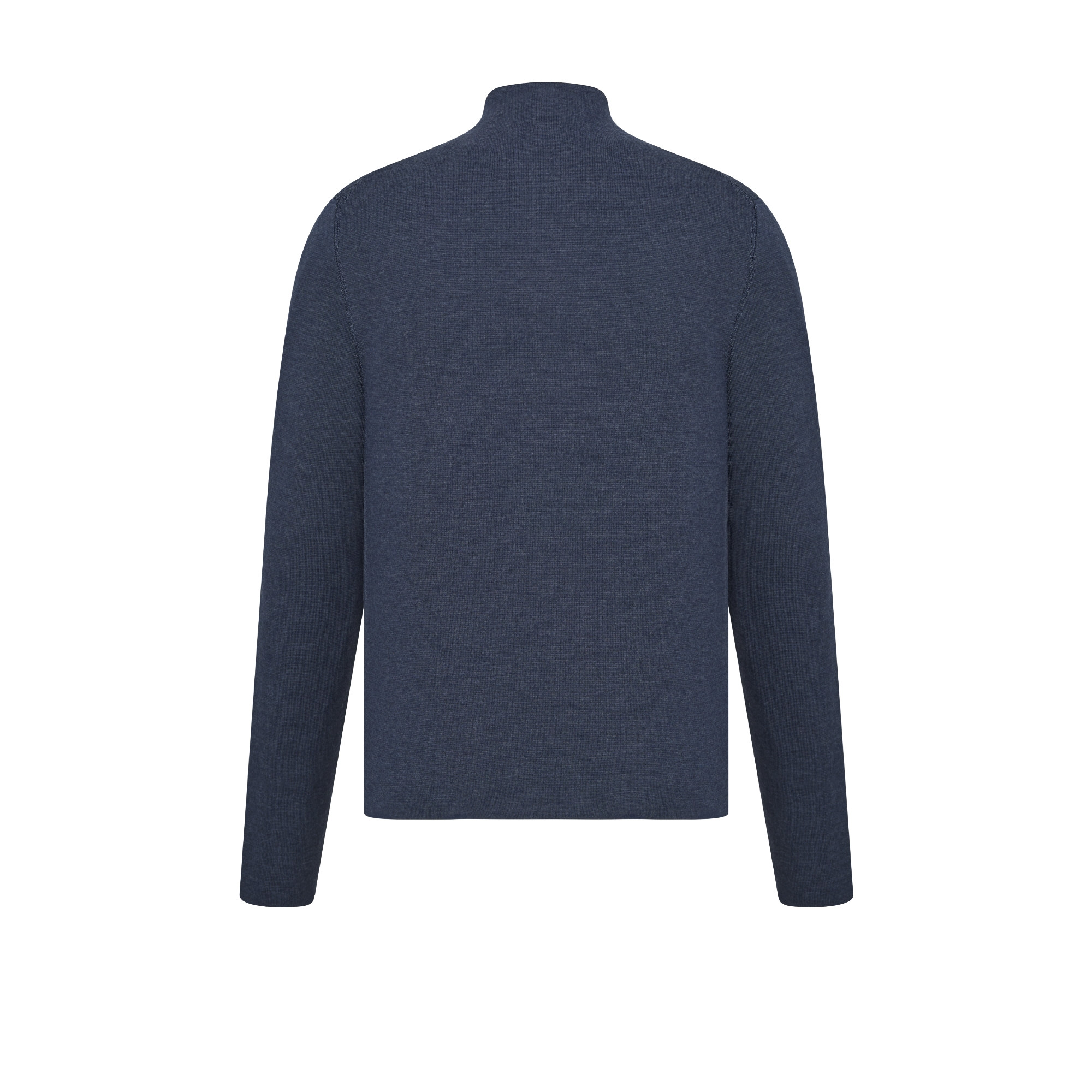 拉链针织衫 金属蓝绵羊毛针织面料 CD Icon 刺绣 E08