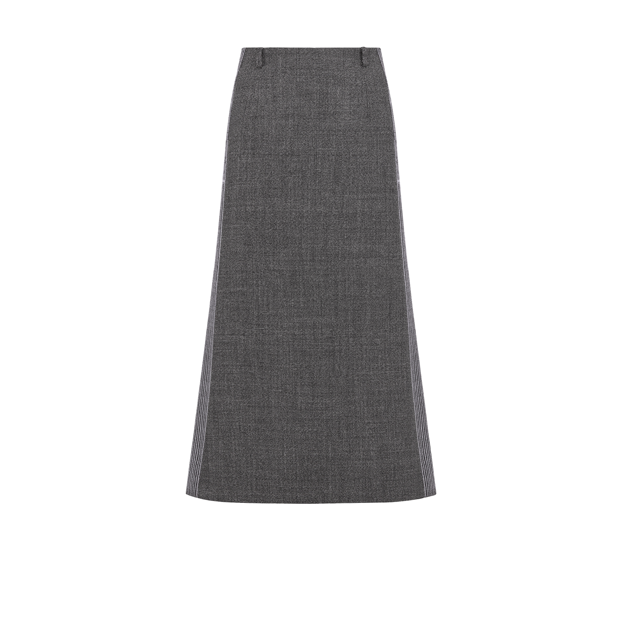 喇叭形半裙 灰色绵羊毛面料 Dior Graphique 图案 E08