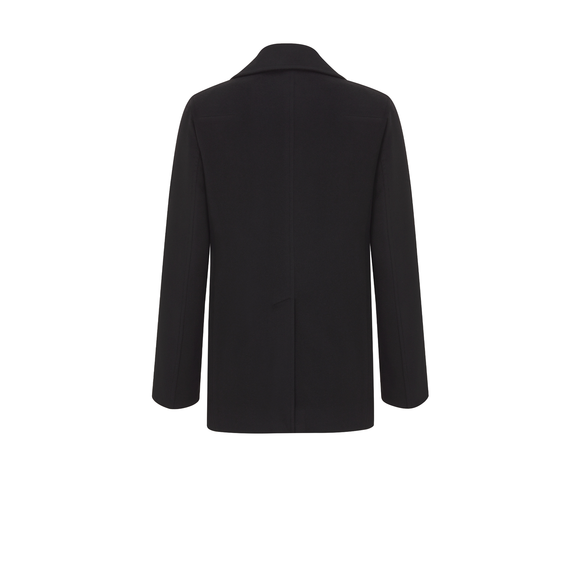 短款大衣 黑色山羊绒布料 E08