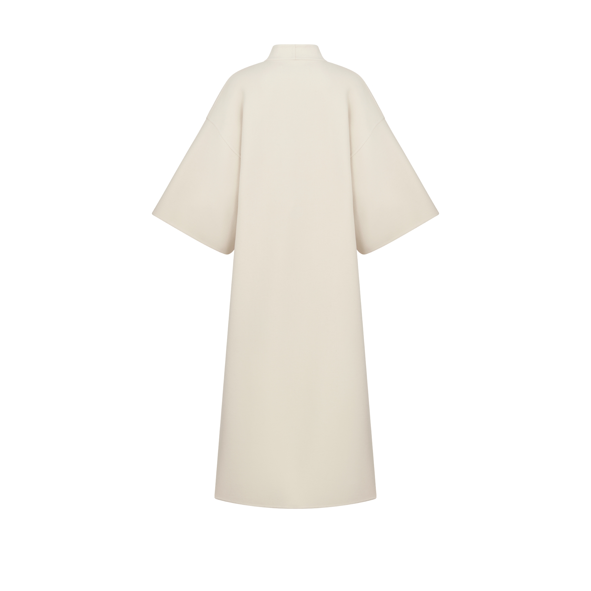 Palto 大衣 米白色双面绵羊毛混纺毛毡面料 E08