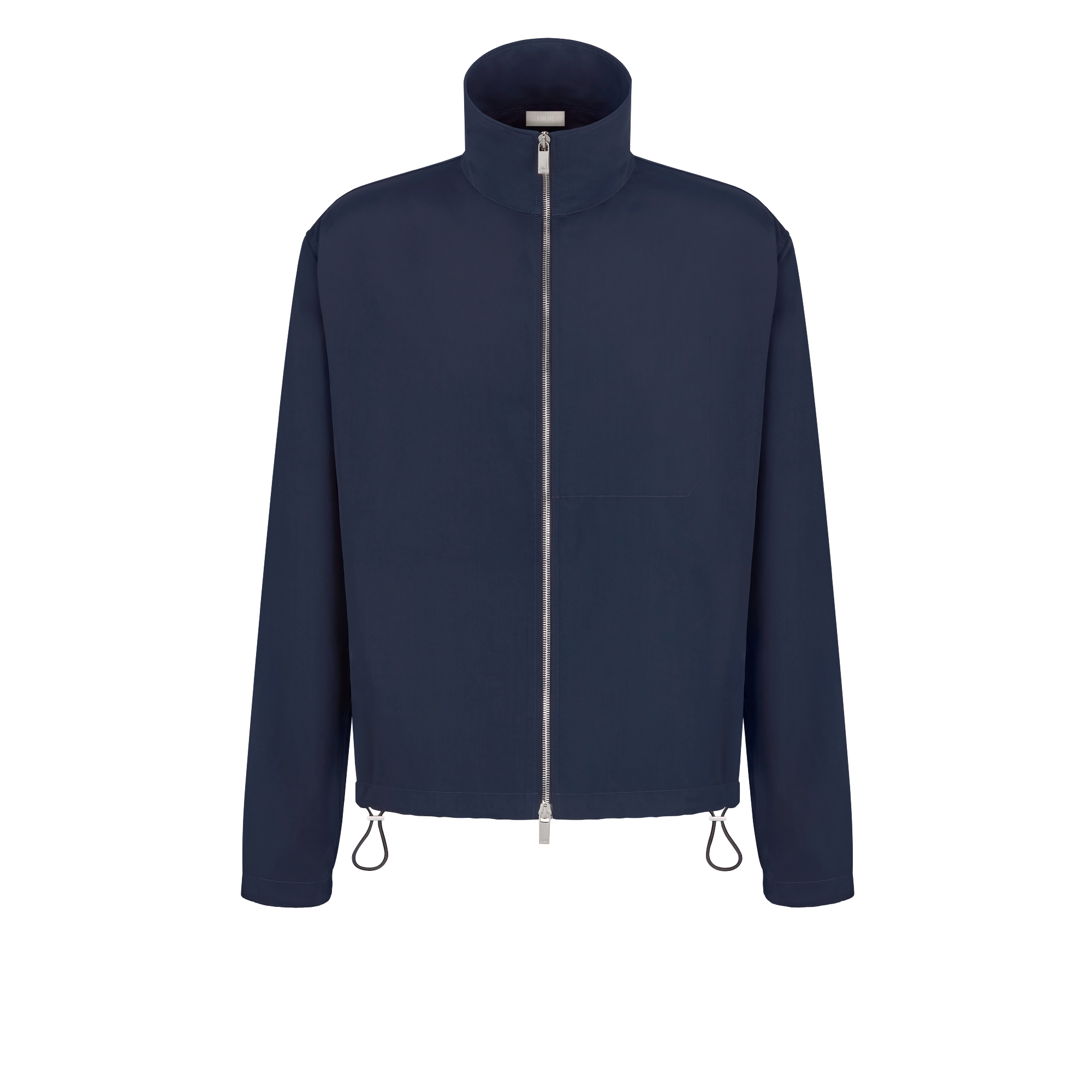 拉链衬衫 海军蓝色混纺面料 Christian Dior Paris 标签 E01