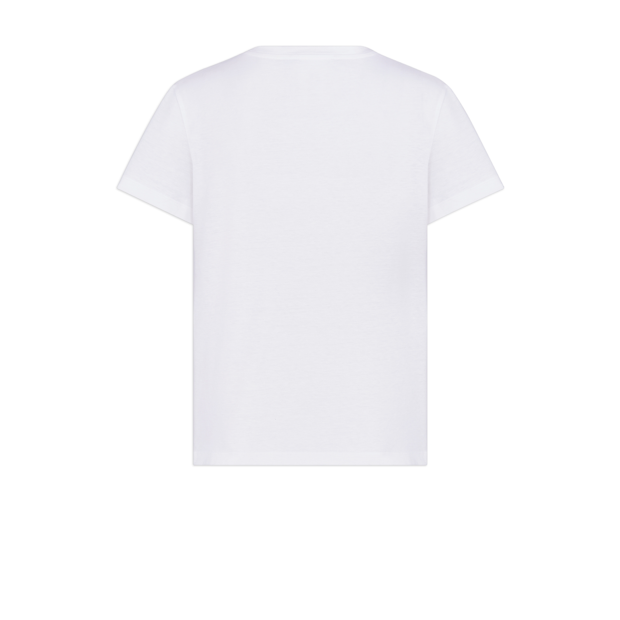 Dioriviera T 恤 白色和蓝色棉质混纺平纹针织面料 Palms 茹伊印花 E08