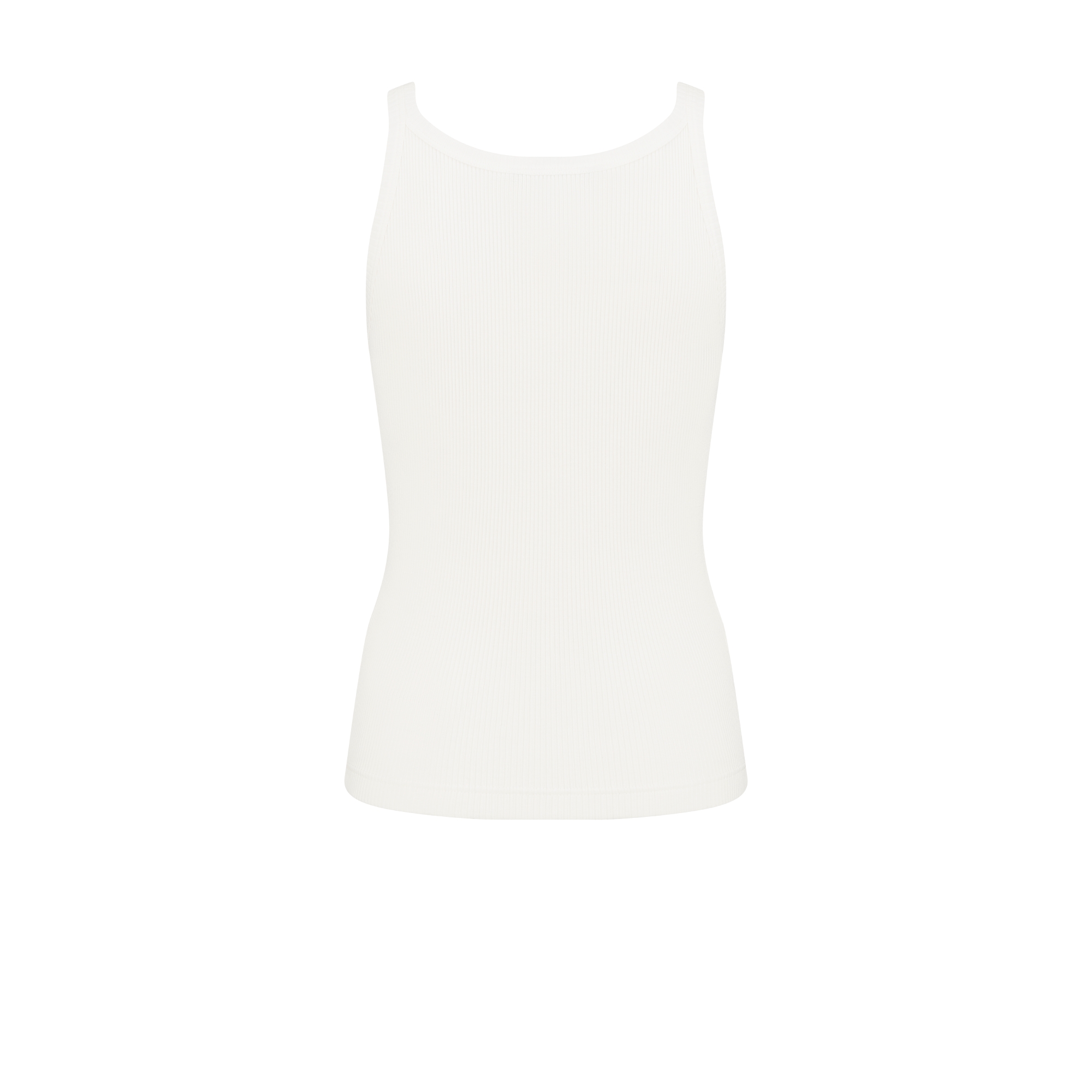 Dioriviera 背心 白色棉质罗纹针织面料 E08