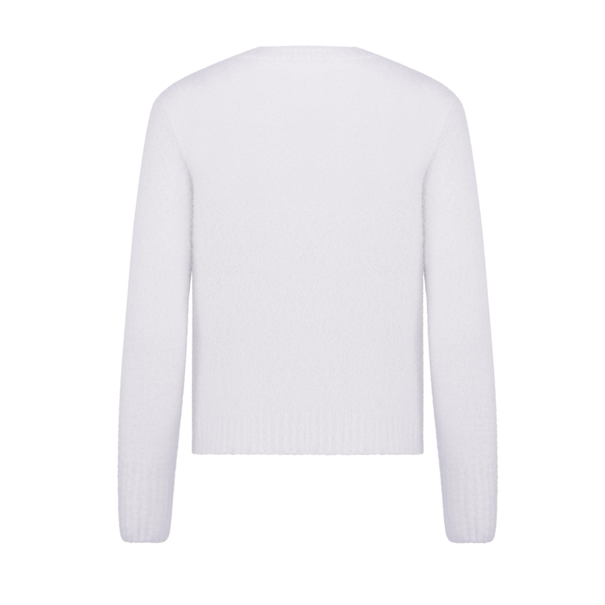 两件套 米白色绵羊毛和山羊绒混纺针织面料 E08