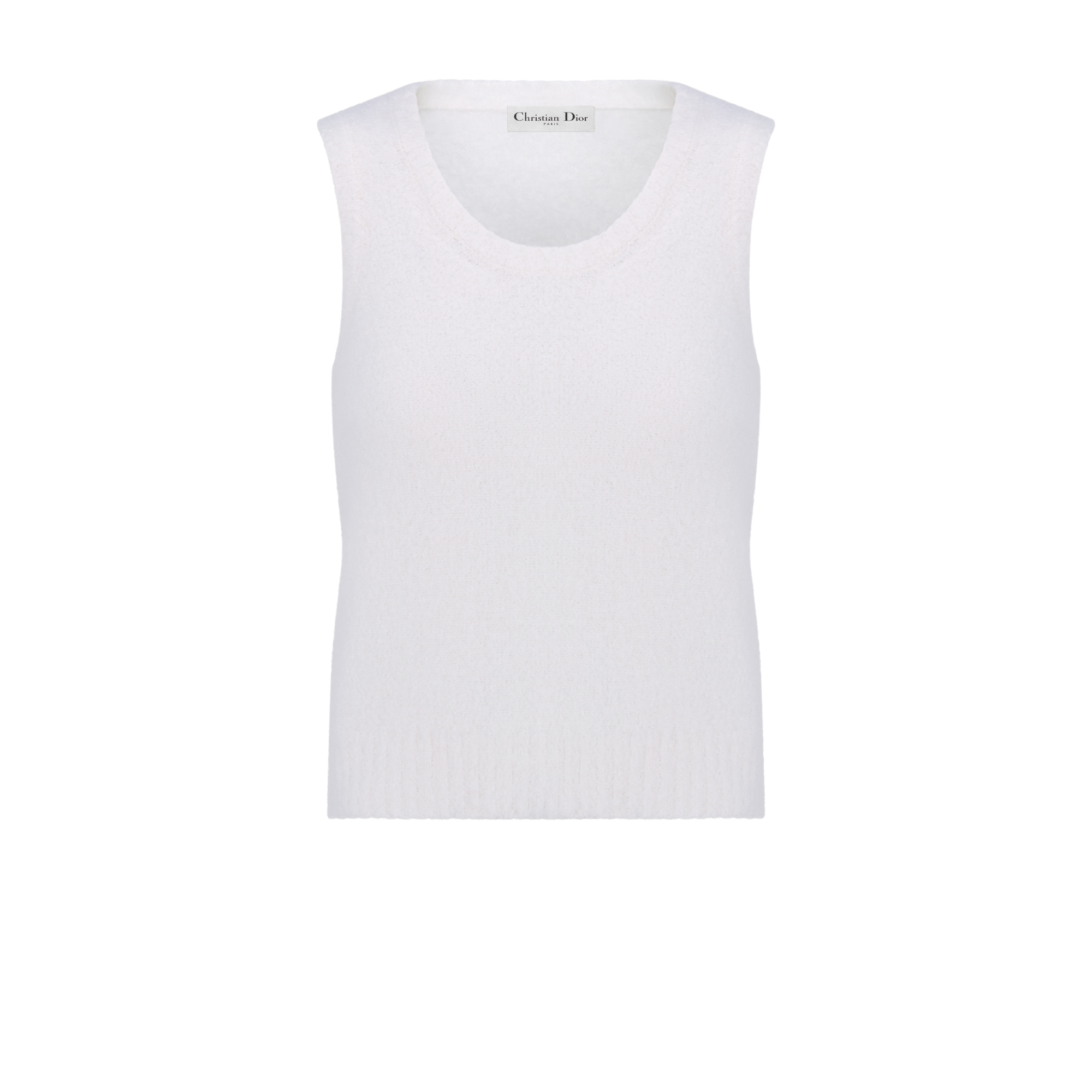 两件套 米白色绵羊毛和山羊绒混纺针织面料 E10