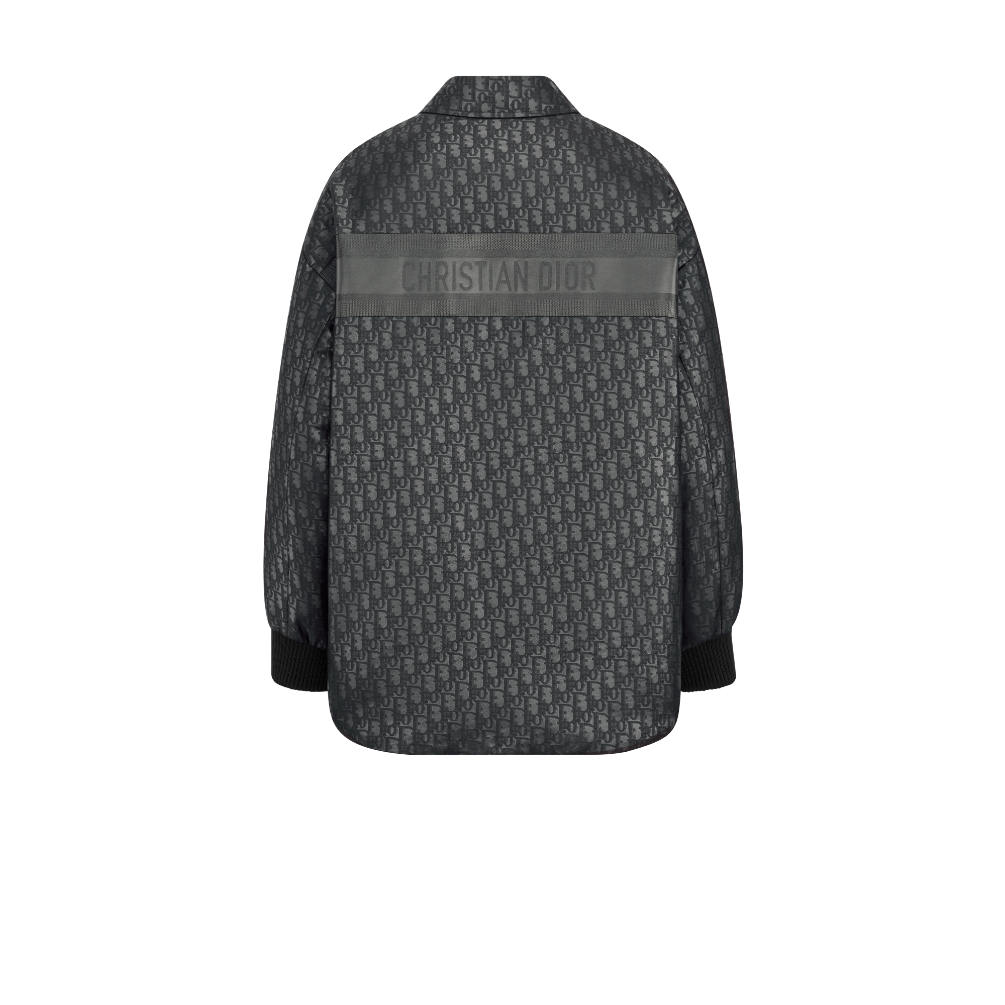 DiorAlps 夹克 黑色塔夫绸科技面料 Oblique 印花 E08