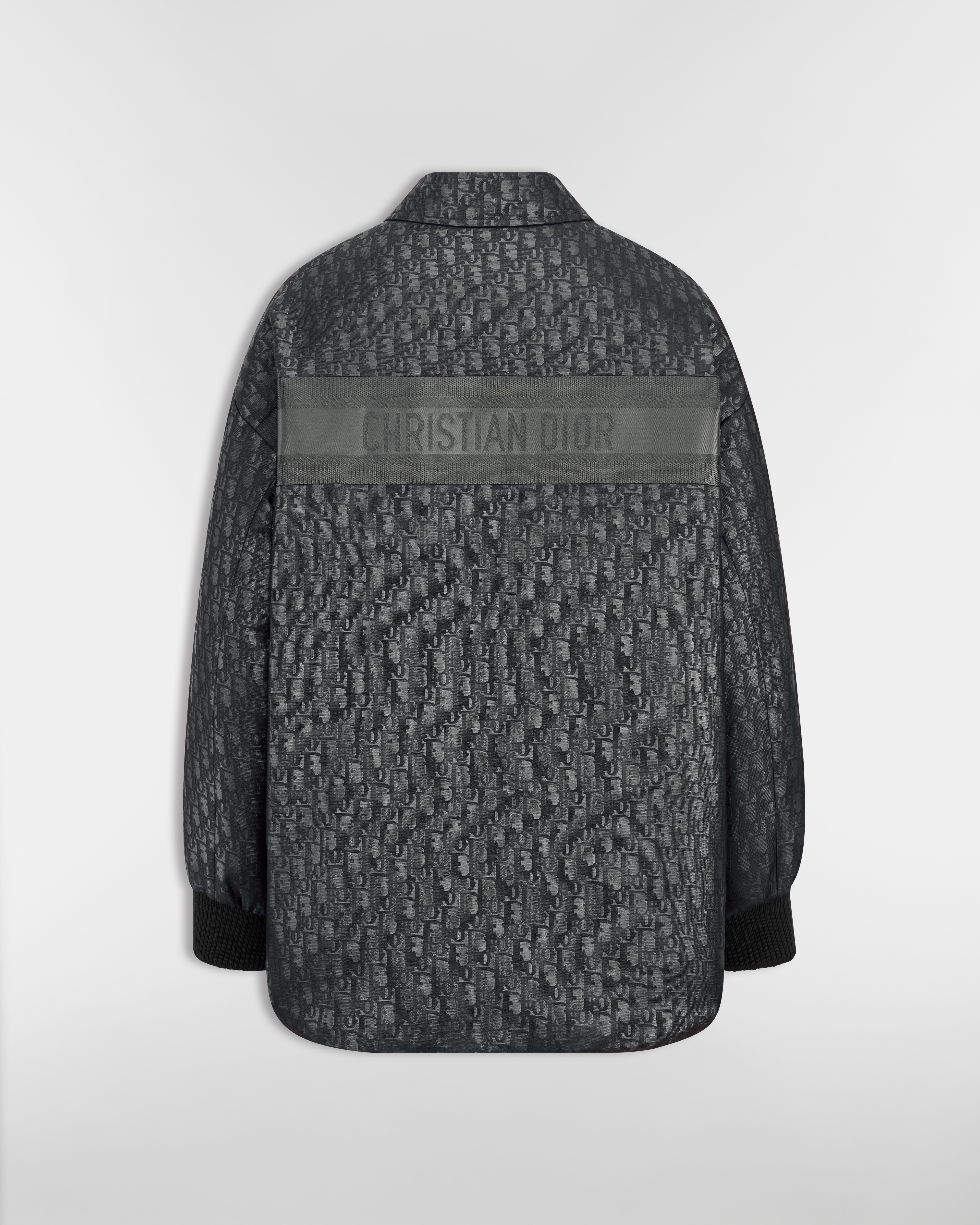 DiorAlps 夹克 黑色塔夫绸科技面料 Oblique 印花 E08