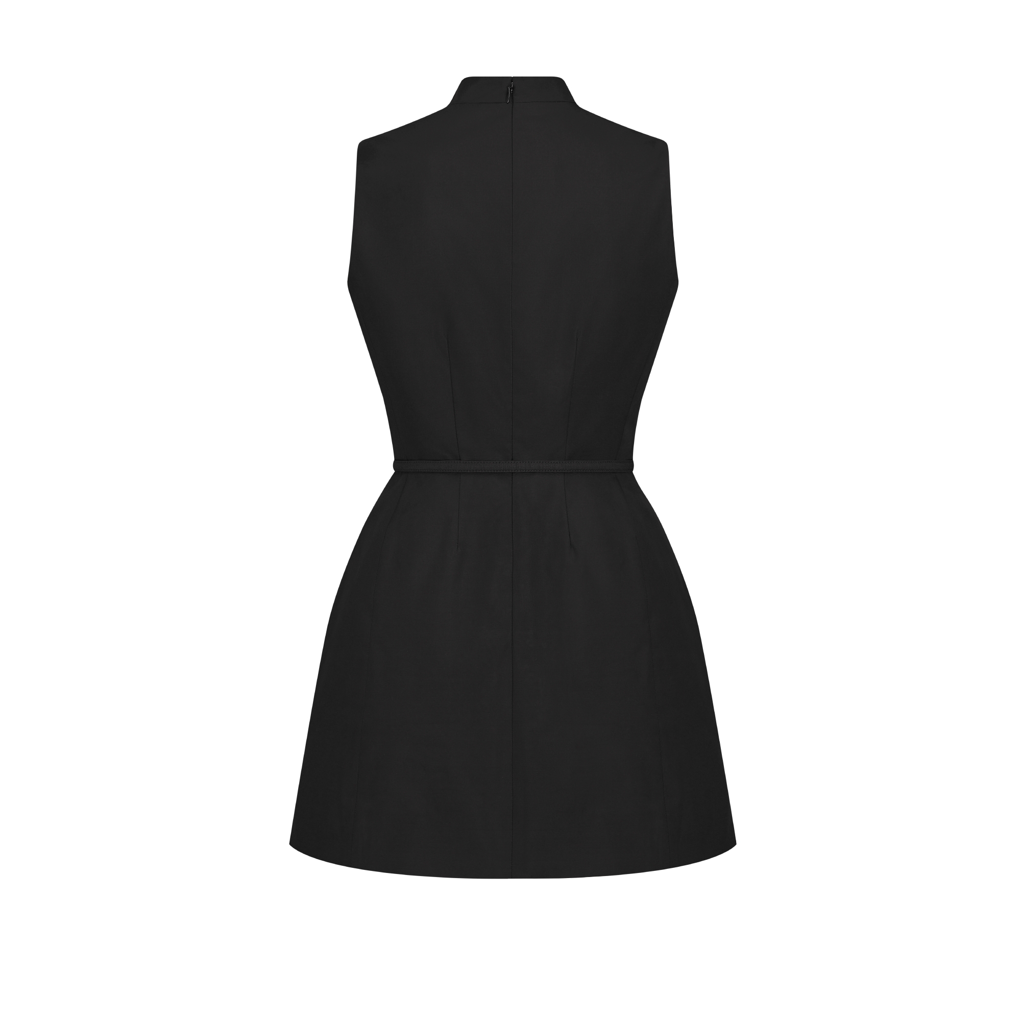 短款连衣裙 黑色罗缎锦 E08