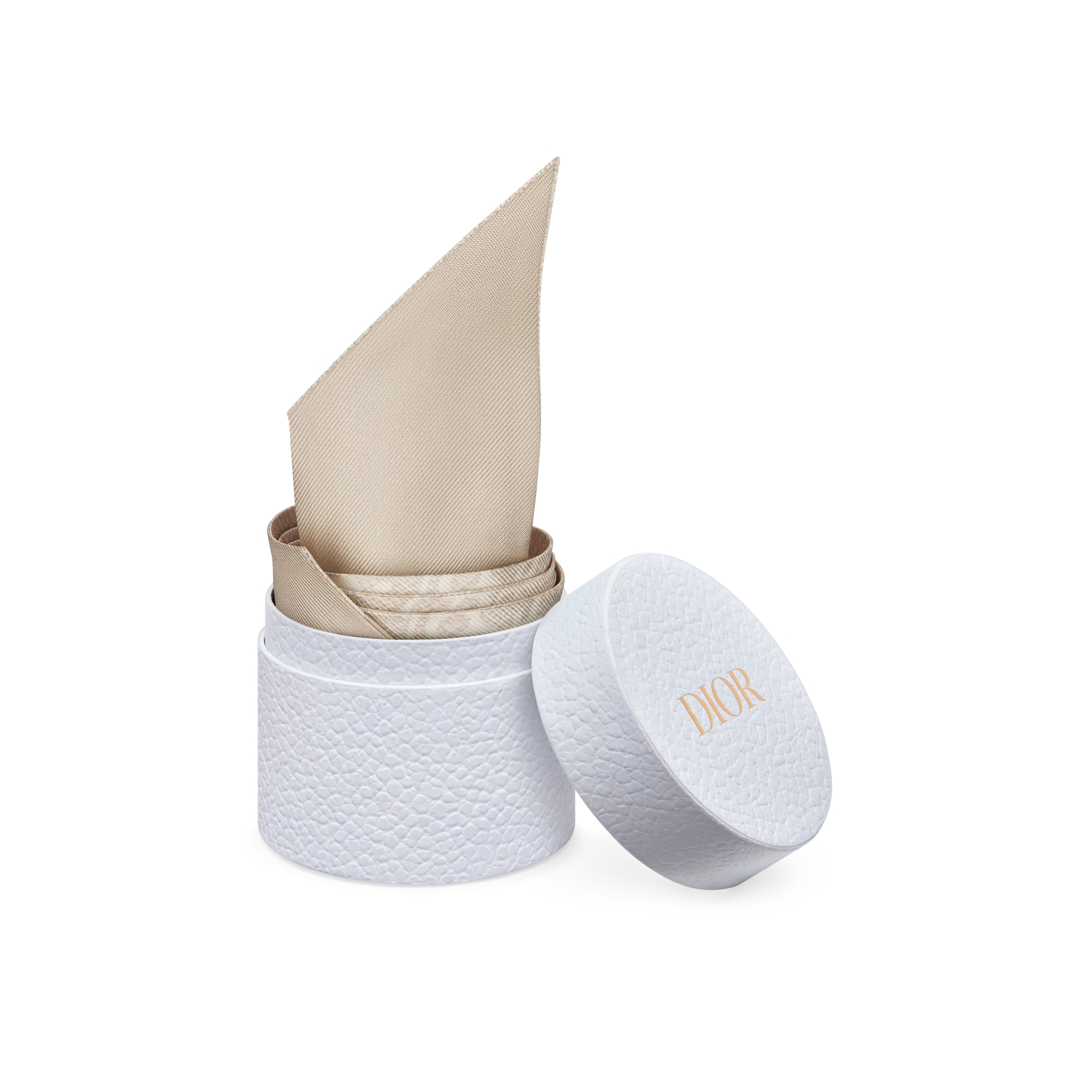 Mitzah 丝巾 榛果色桑蚕丝斜纹面料 Dior Oblique Natte 图案 E10